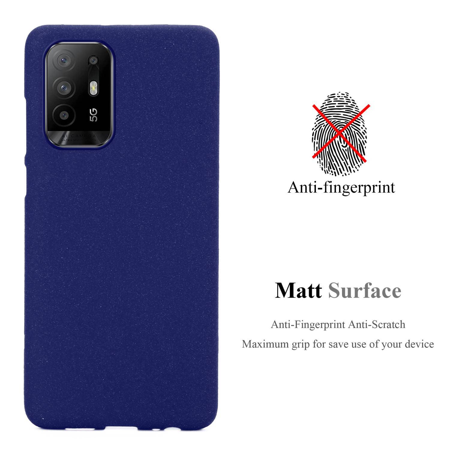 Cadorabo Schutzhülle für Oppo A94 5G Hülle in Blau Handyhülle TPU Etui Cover Case