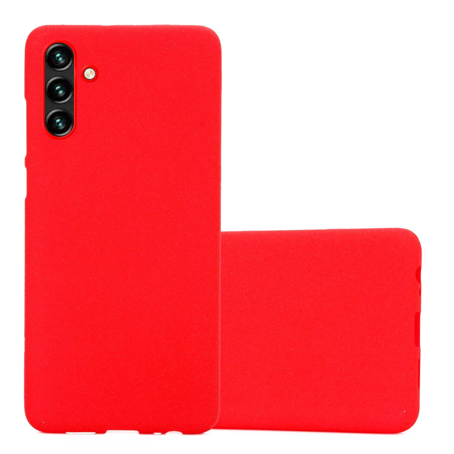 Cadorabo Schutzhülle für Samsung Galaxy A13 5G Hülle in Rot Handyhülle TPU Etui Cover Case