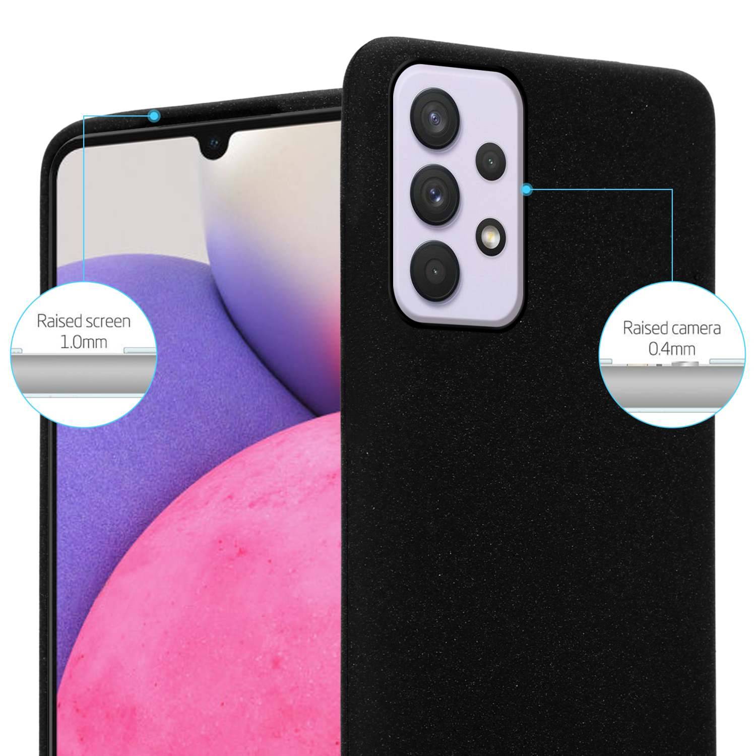 Cadorabo Schutzhülle für Samsung Galaxy A33 5G Hülle in Schwarz Handyhülle TPU Etui Cover Case