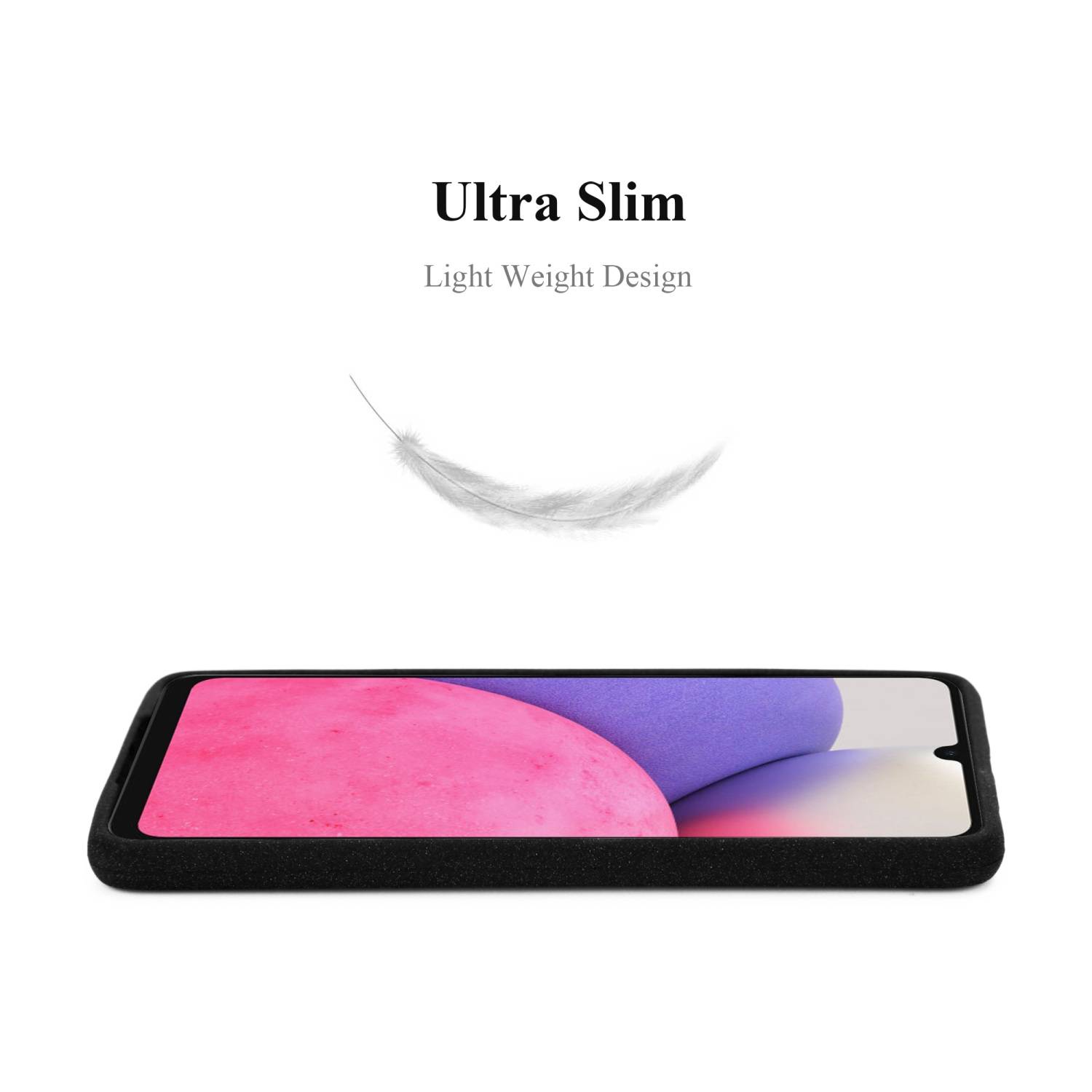 Cadorabo Schutzhülle für Samsung Galaxy A33 5G Hülle in Schwarz Handyhülle TPU Etui Cover Case