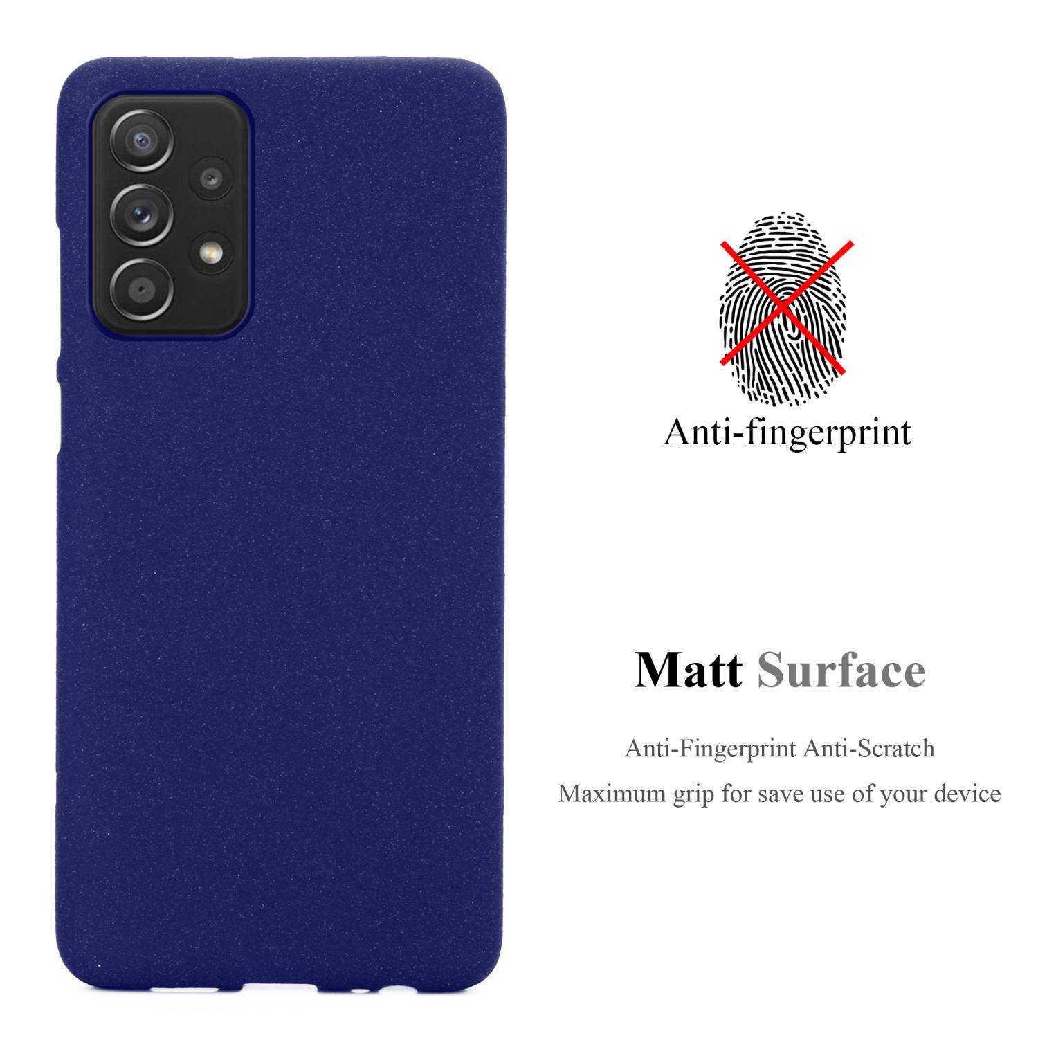 Cadorabo Schutzhülle für Samsung Galaxy A52 (4G / 5G) / A52s Hülle in Blau Handyhülle TPU Etui Cover Case