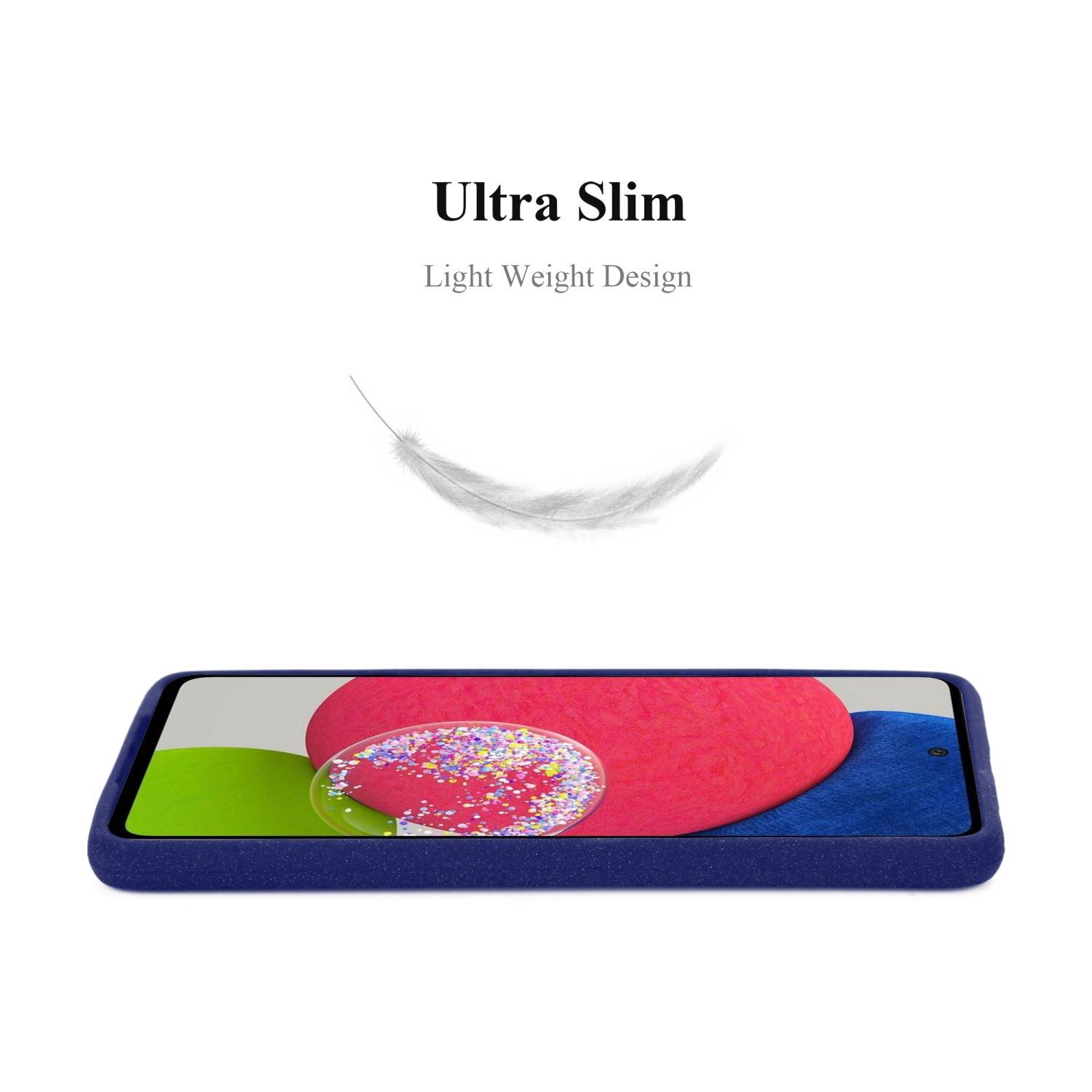 Cadorabo Schutzhülle für Samsung Galaxy A52 (4G / 5G) / A52s Hülle in Blau Handyhülle TPU Etui Cover Case