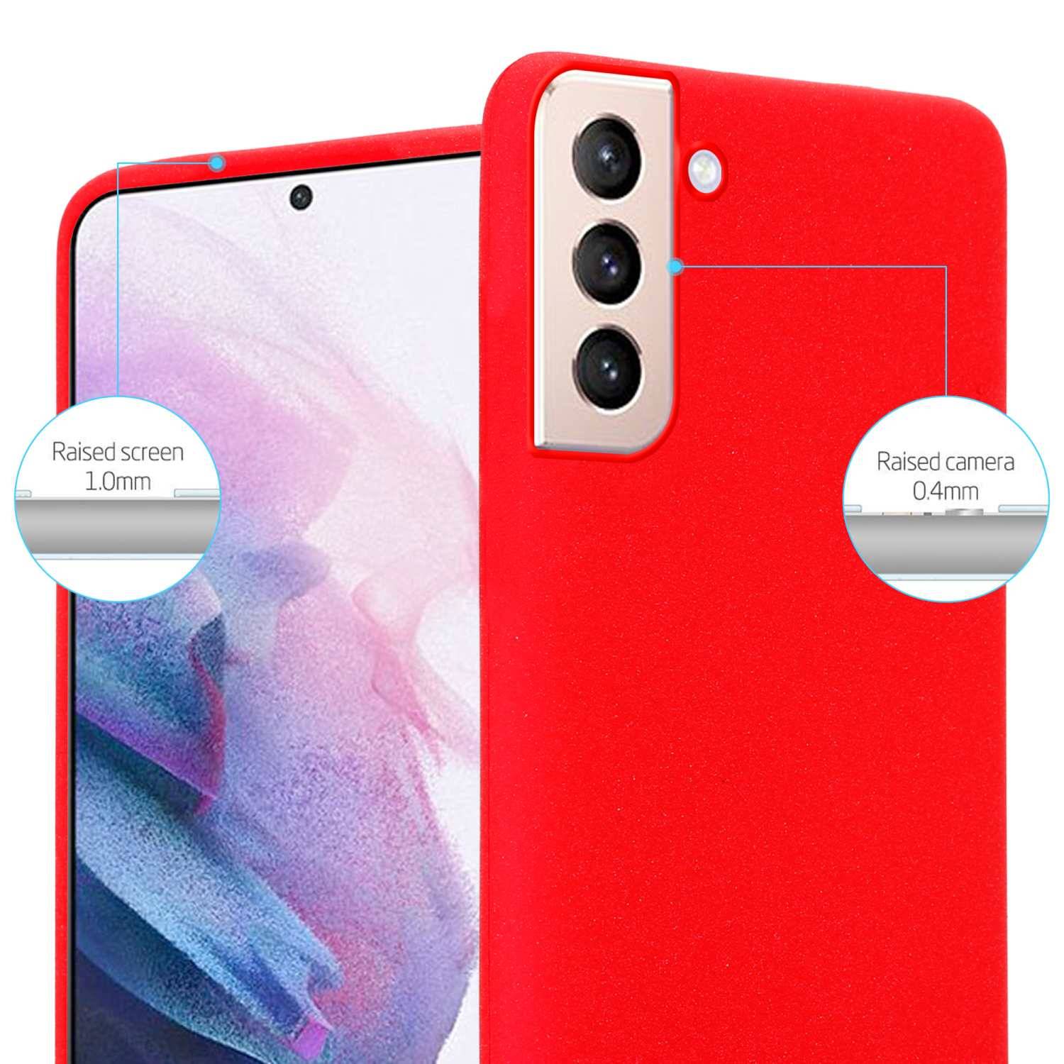 Cadorabo Schutzhülle für Samsung Galaxy S22 Hülle in Rot Handyhülle TPU Etui Cover Case