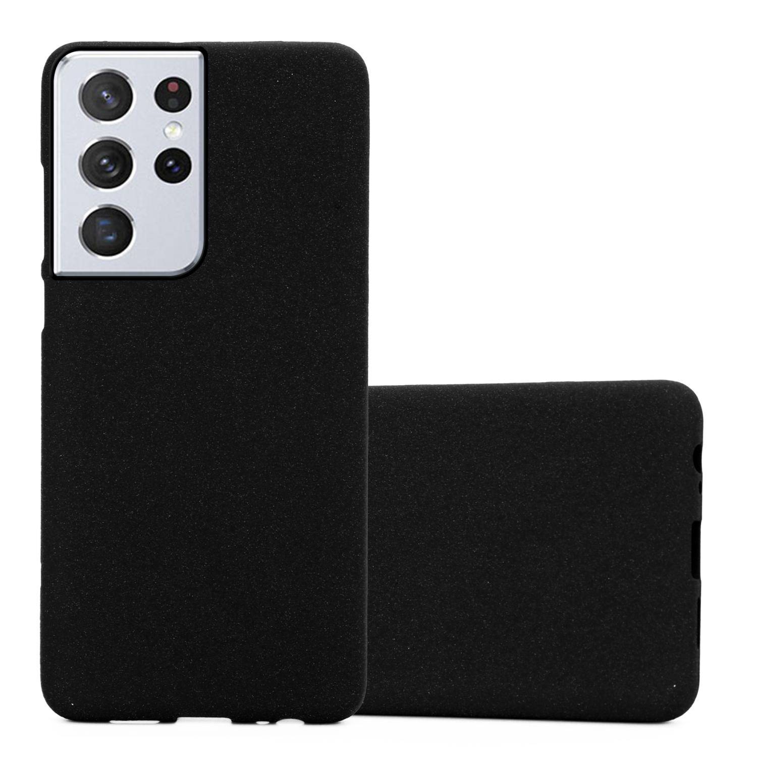 Cadorabo Schutzhülle für Samsung Galaxy S22 ULTRA Hülle in Schwarz Handyhülle TPU Etui Cover Case
