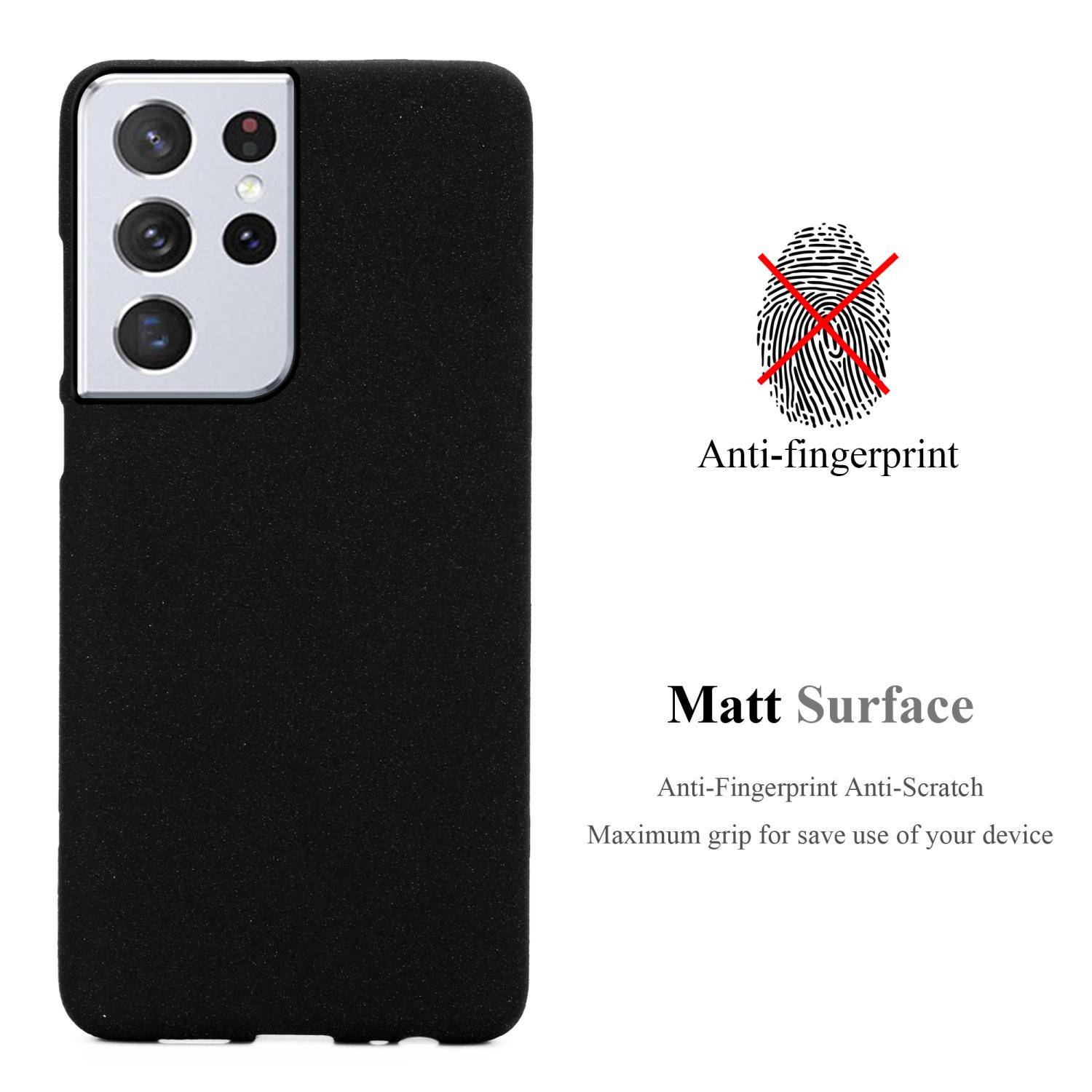 Cadorabo Schutzhülle für Samsung Galaxy S22 ULTRA Hülle in Schwarz Handyhülle TPU Etui Cover Case