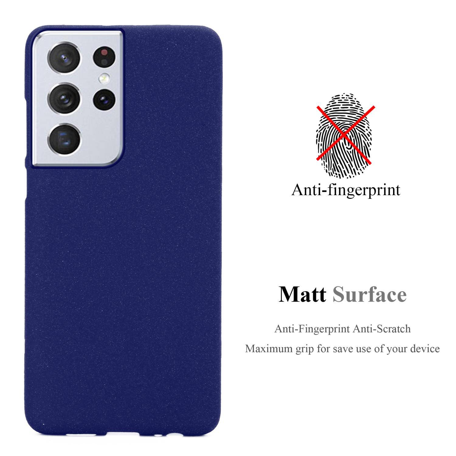 Cadorabo Schutzhülle für Samsung Galaxy S22 ULTRA Hülle in Blau Handyhülle TPU Etui Cover Case