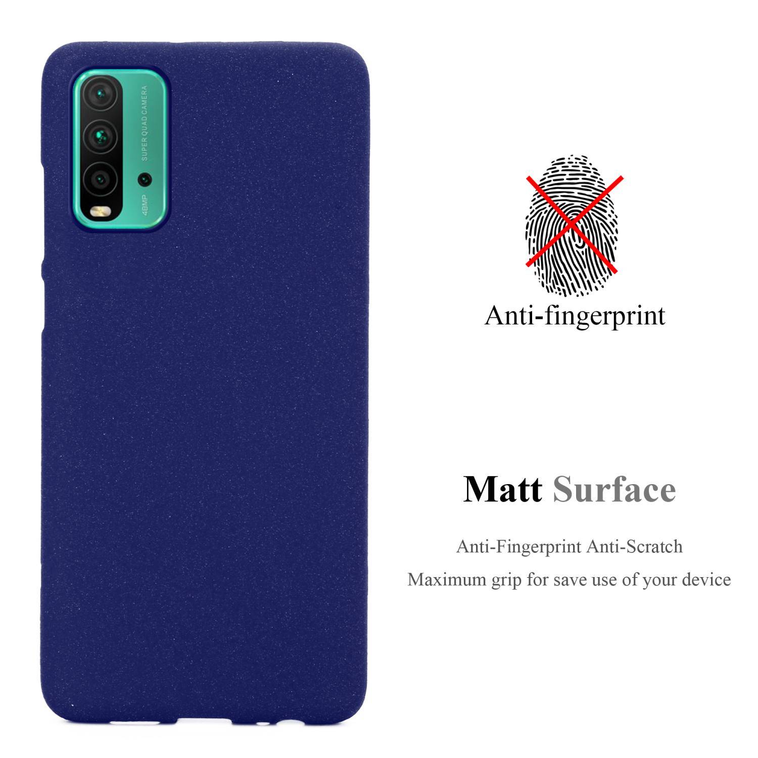 Cadorabo Schutzhülle für Xiaomi RedMi 9T / POCO M3 Hülle in Blau Handyhülle TPU Etui Cover Case