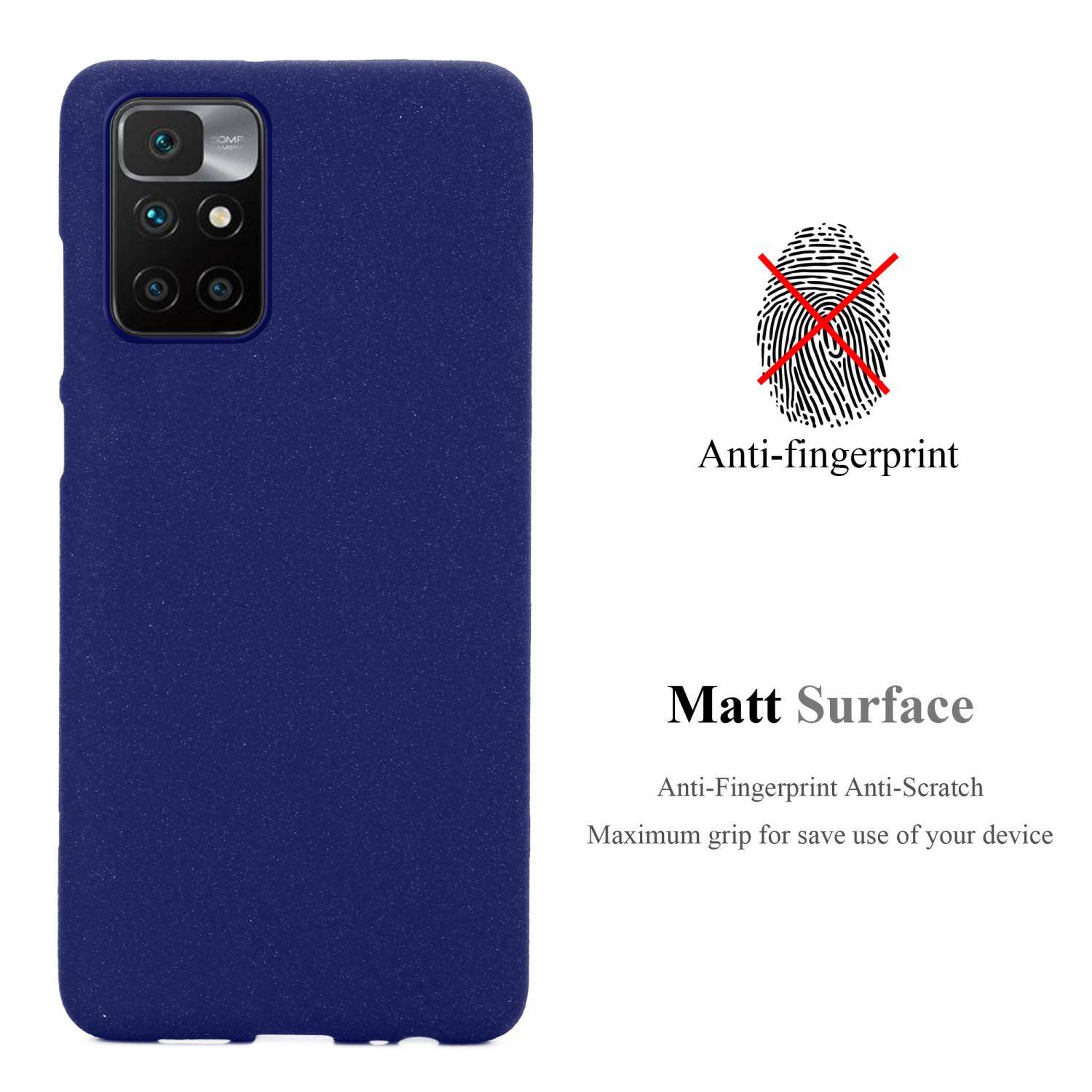 Cadorabo Schutzhülle für Xiaomi RedMi 10 / RedMi NOTE 11 4G Hülle in Blau Handyhülle TPU Etui Cover Case