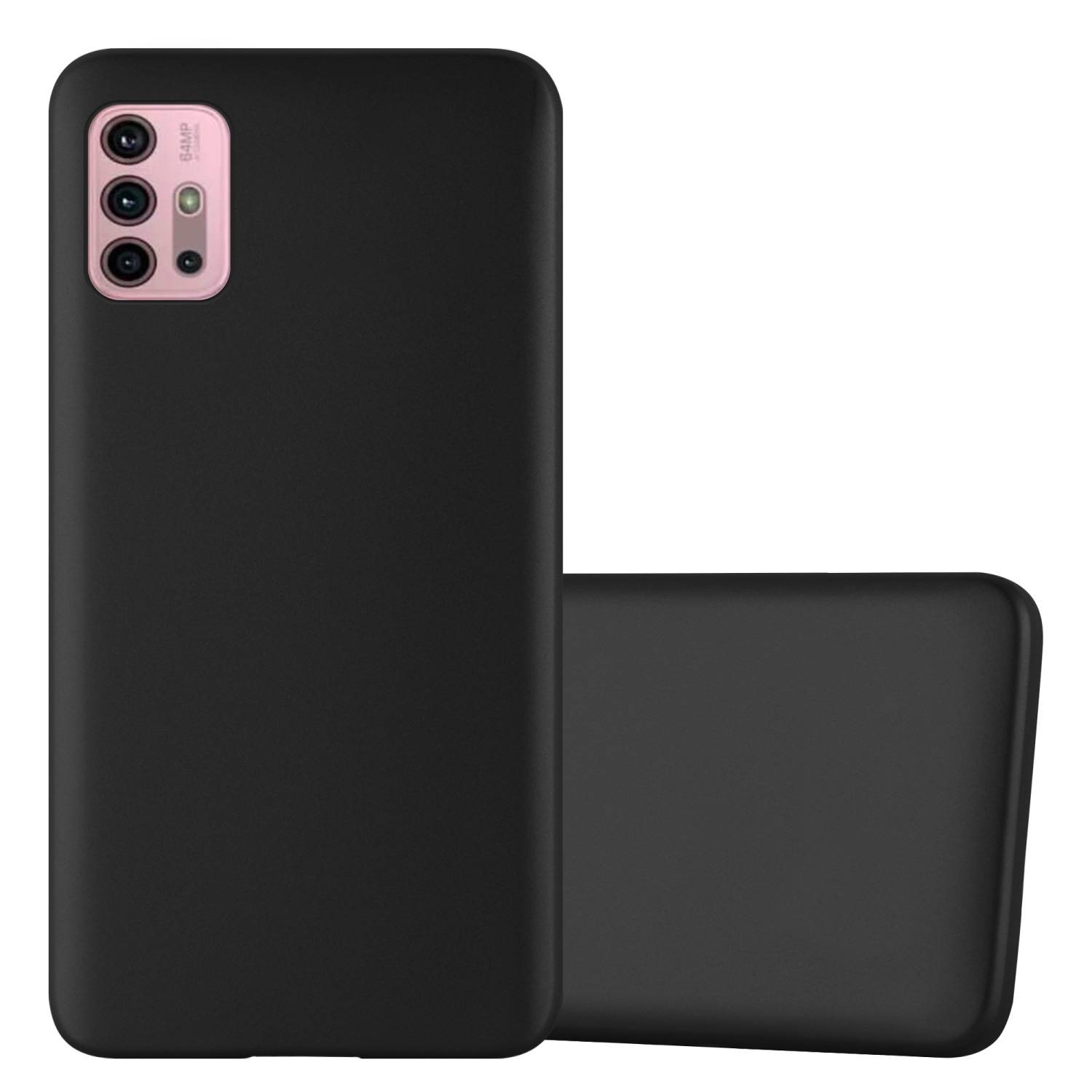 Cadorabo Schutzhülle für Motorola MOTO G10 / G30 Hülle in Schwarz Handyhülle TPU Silikon Etui Cover Case