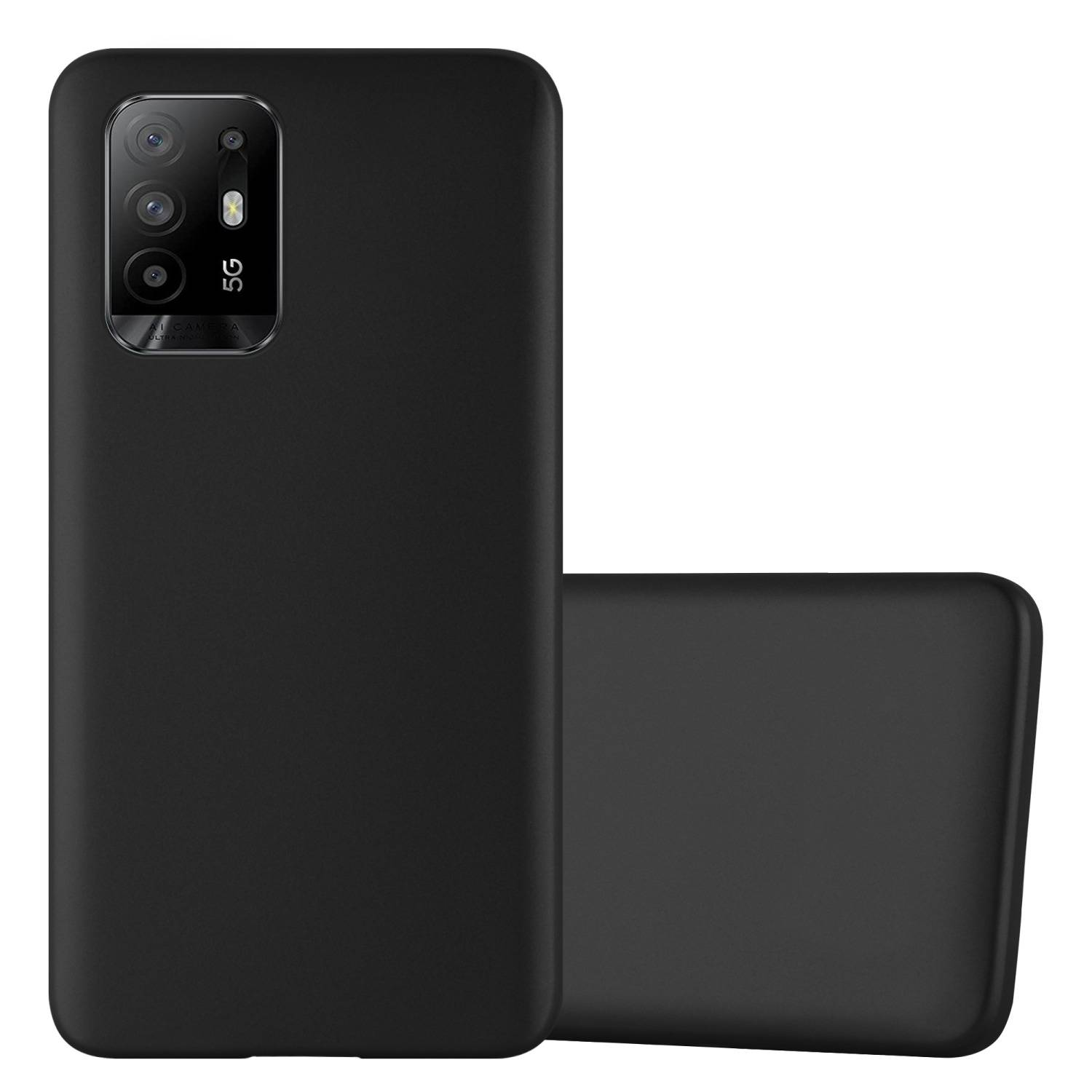 Cadorabo Schutzhülle für Oppo A94 5G Hülle in Schwarz Handyhülle TPU Silikon Etui Cover Case