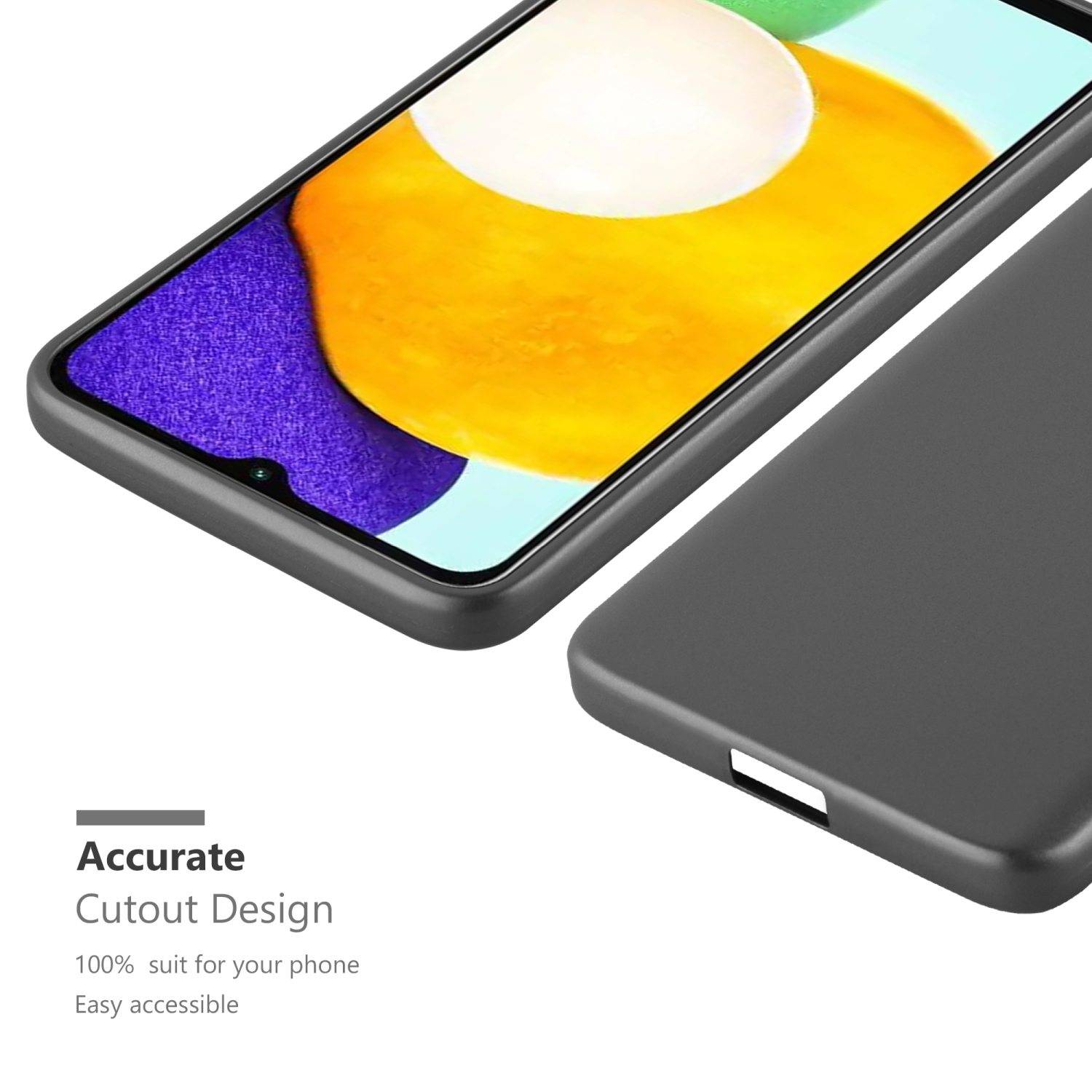 Cadorabo Schutzhülle für Samsung Galaxy A13 5G Hülle in Grau Handyhülle TPU Silikon Etui Cover Case
