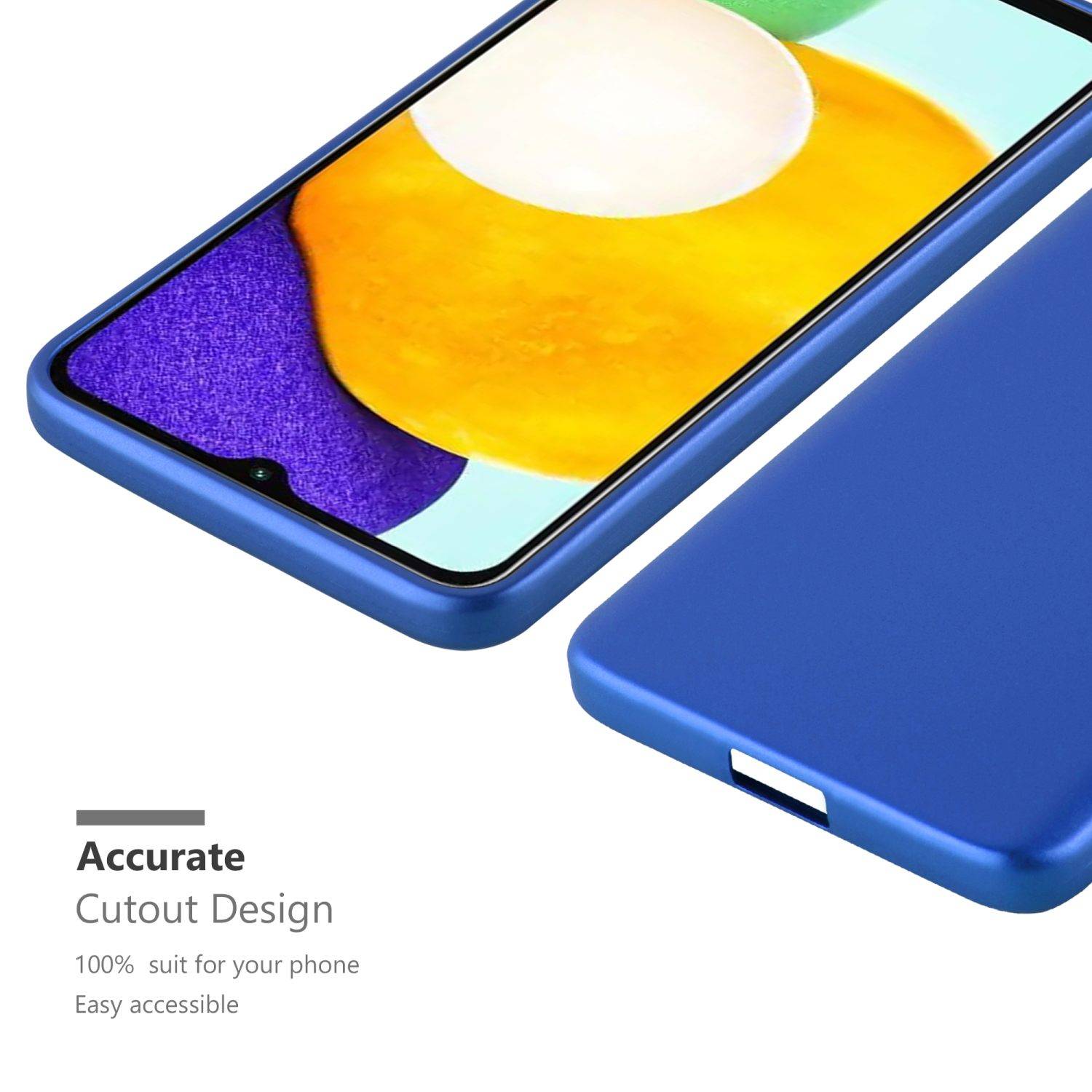 Cadorabo Schutzhülle für Samsung Galaxy A13 5G Hülle in Blau Handyhülle TPU Silikon Etui Cover Case