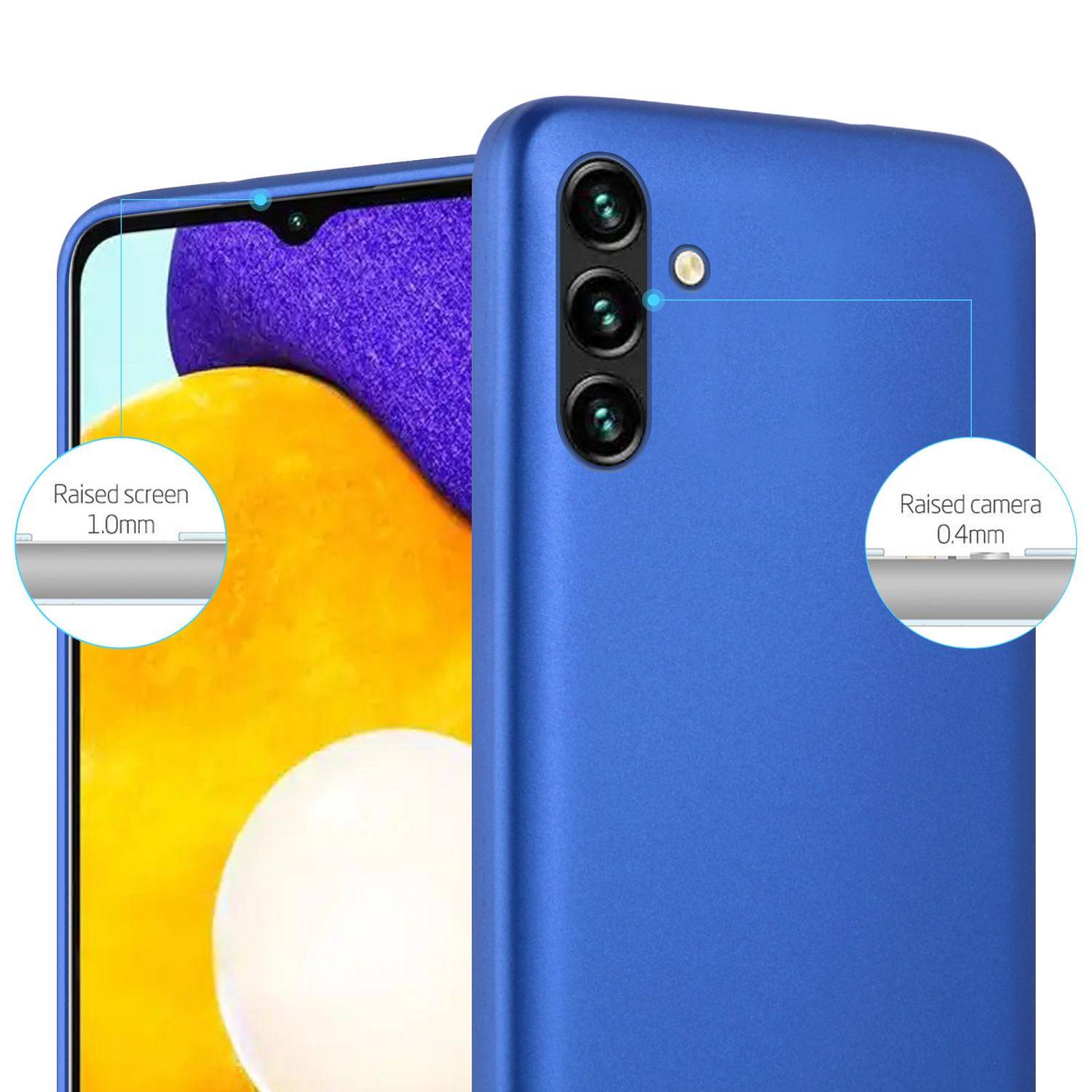 Cadorabo Schutzhülle für Samsung Galaxy A13 5G Hülle in Blau Handyhülle TPU Silikon Etui Cover Case
