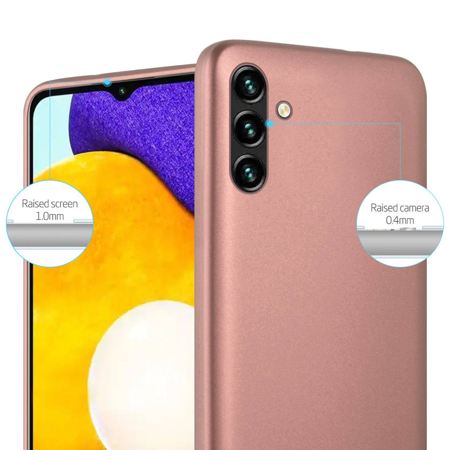 Cadorabo Schutzhülle für Samsung Galaxy A13 5G Hülle in Rosa Handyhülle TPU Silikon Etui Cover Case