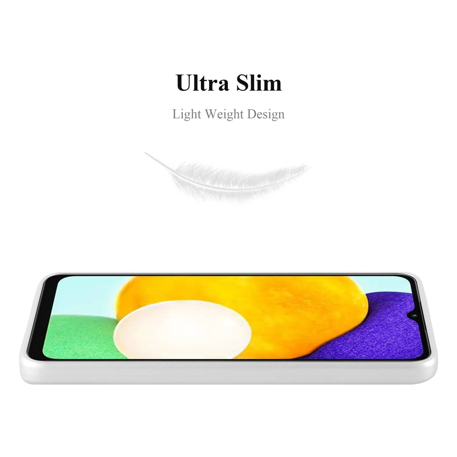 Cadorabo Schutzhülle für Samsung Galaxy A13 5G Hülle in Silber Handyhülle TPU Silikon Etui Cover Case