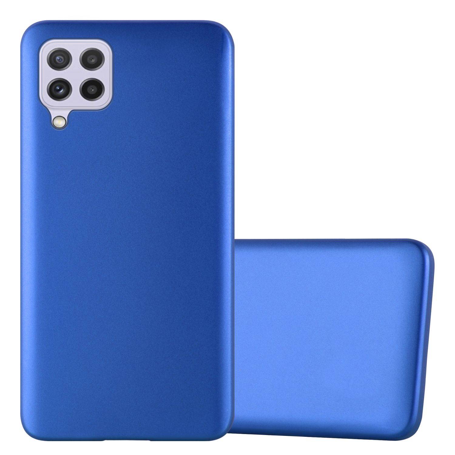 Cadorabo Schutzhülle für Samsung Galaxy A22 4G / M22 / M32 4G Hülle in Blau Handyhülle TPU Silikon Etui Cover Case