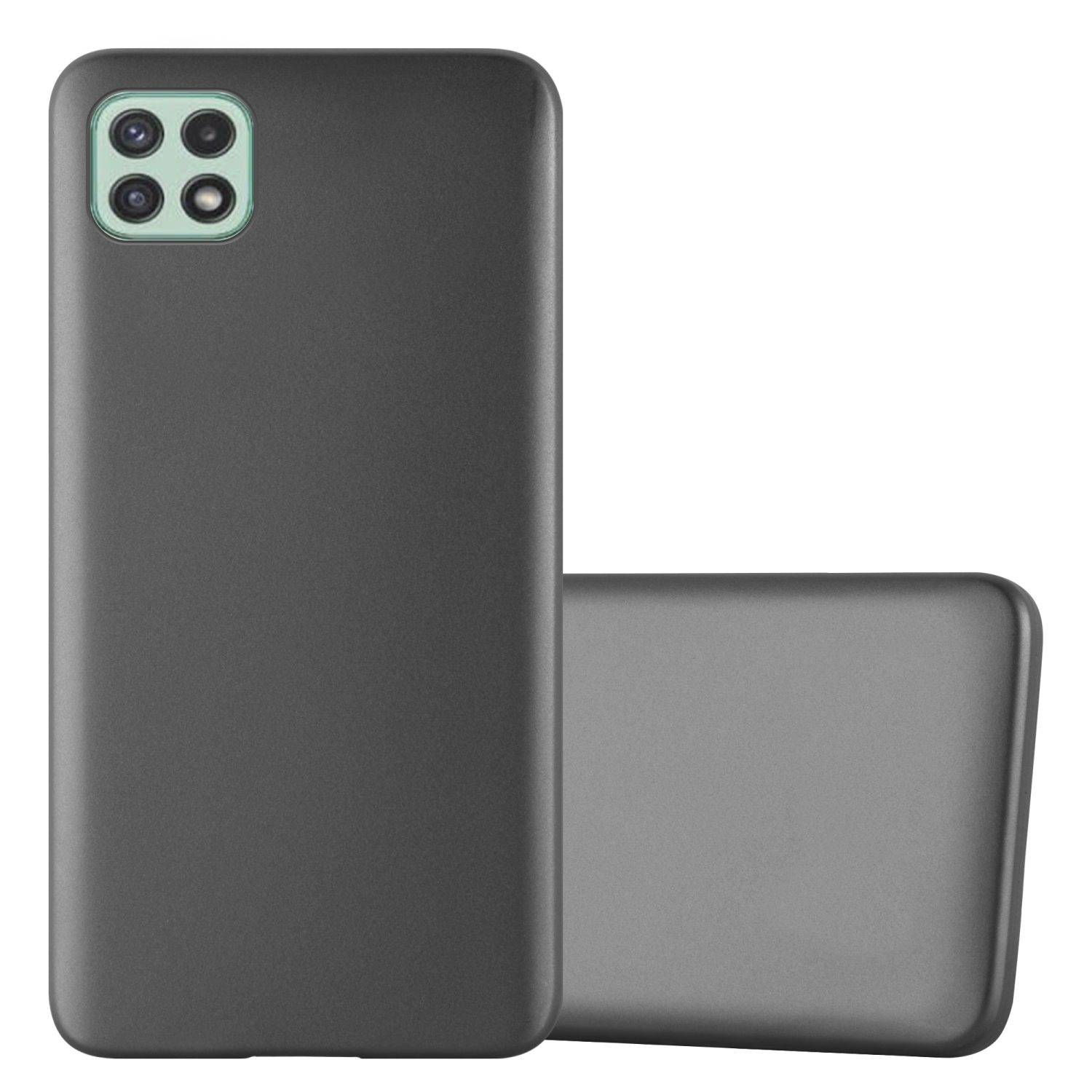 Cadorabo Schutzhülle für Samsung Galaxy A22 5G Hülle in Grau Handyhülle TPU Silikon Etui Cover Case