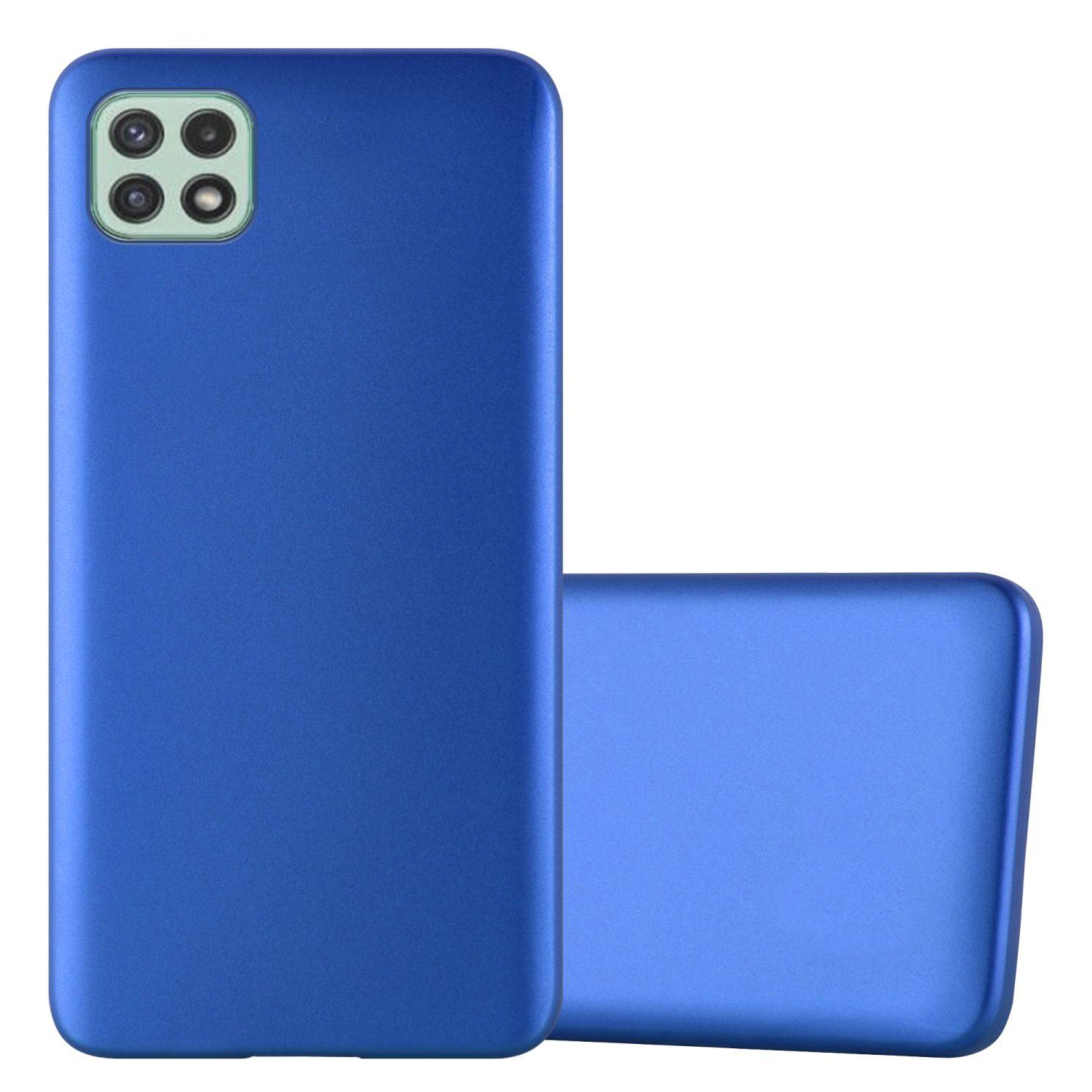 Cadorabo Schutzhülle für Samsung Galaxy A22 5G Hülle in Blau Handyhülle TPU Silikon Etui Cover Case