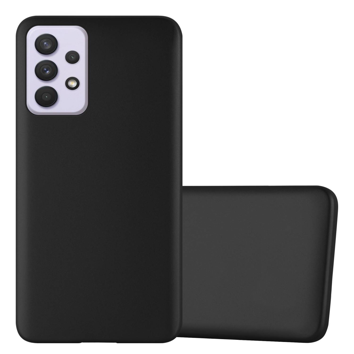 Cadorabo Schutzhülle für Samsung Galaxy A33 5G Hülle in Schwarz Handyhülle TPU Silikon Etui Cover Case