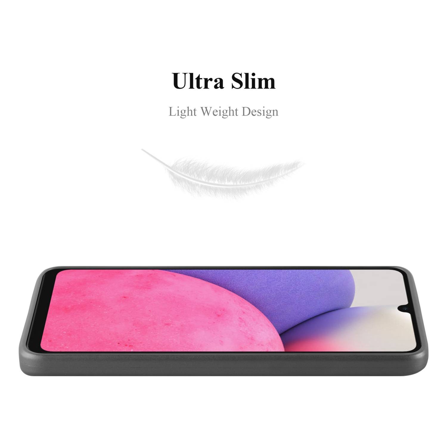 Cadorabo Schutzhülle für Samsung Galaxy A33 5G Hülle in Grau Handyhülle TPU Silikon Etui Cover Case