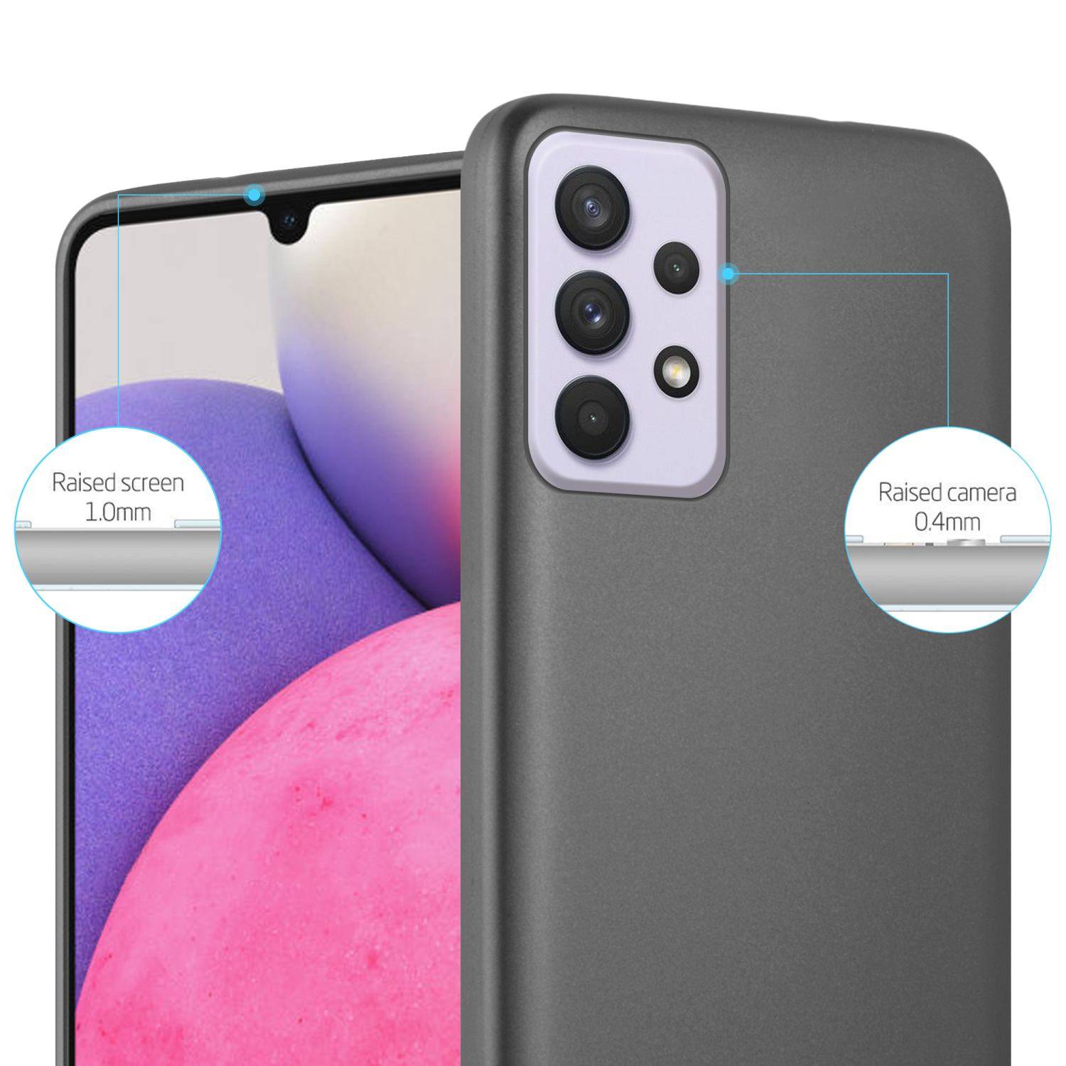 Cadorabo Schutzhülle für Samsung Galaxy A33 5G Hülle in Grau Handyhülle TPU Silikon Etui Cover Case