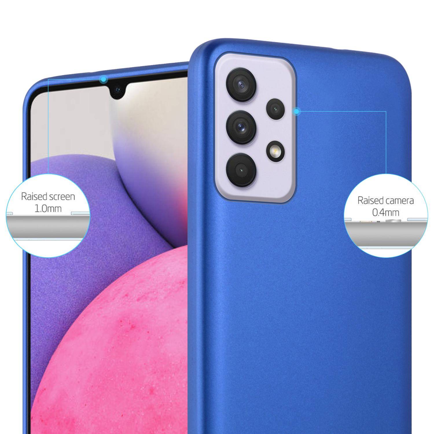 Cadorabo Schutzhülle für Samsung Galaxy A33 5G Hülle in Blau Handyhülle TPU Silikon Etui Cover Case