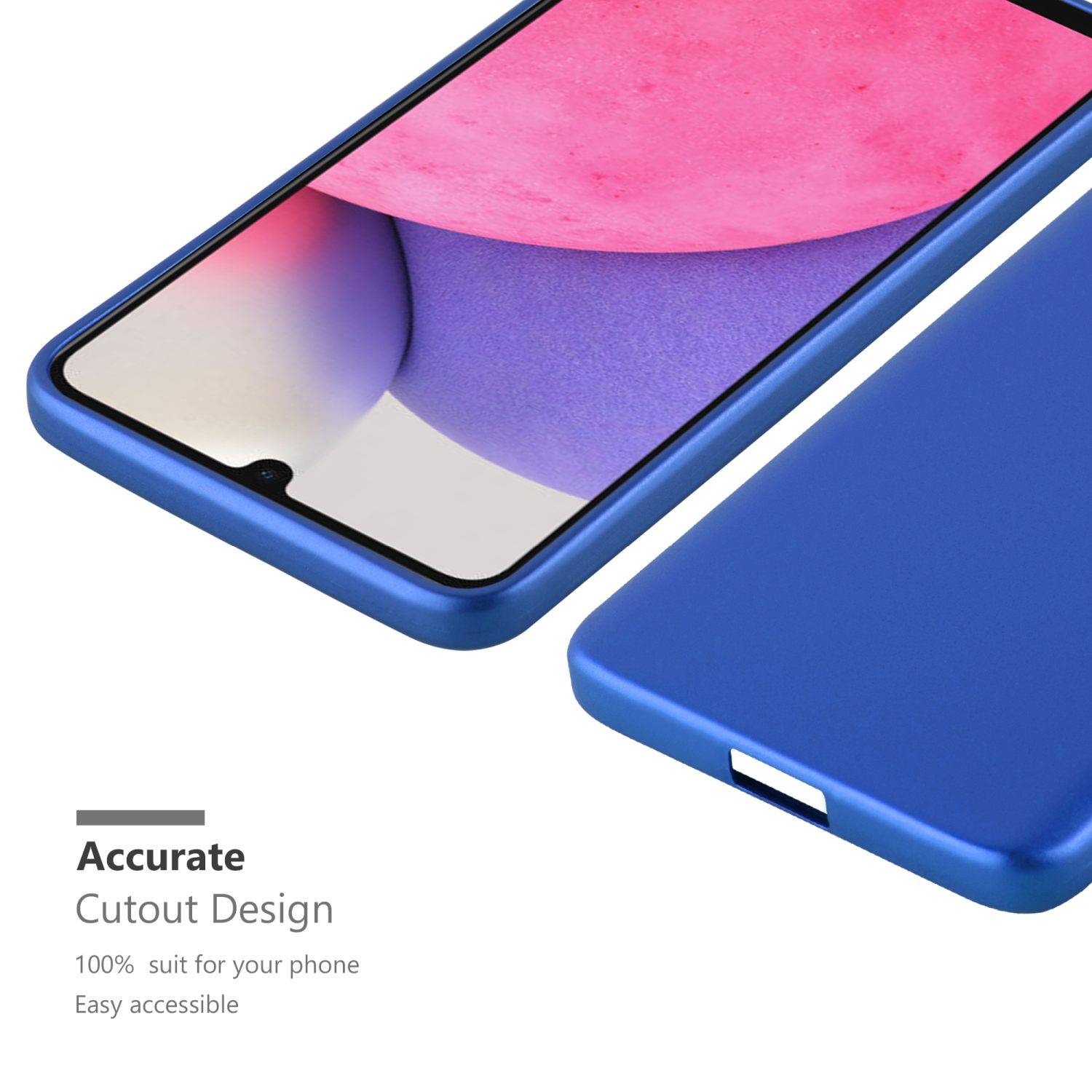 Cadorabo Schutzhülle für Samsung Galaxy A33 5G Hülle in Blau Handyhülle TPU Silikon Etui Cover Case