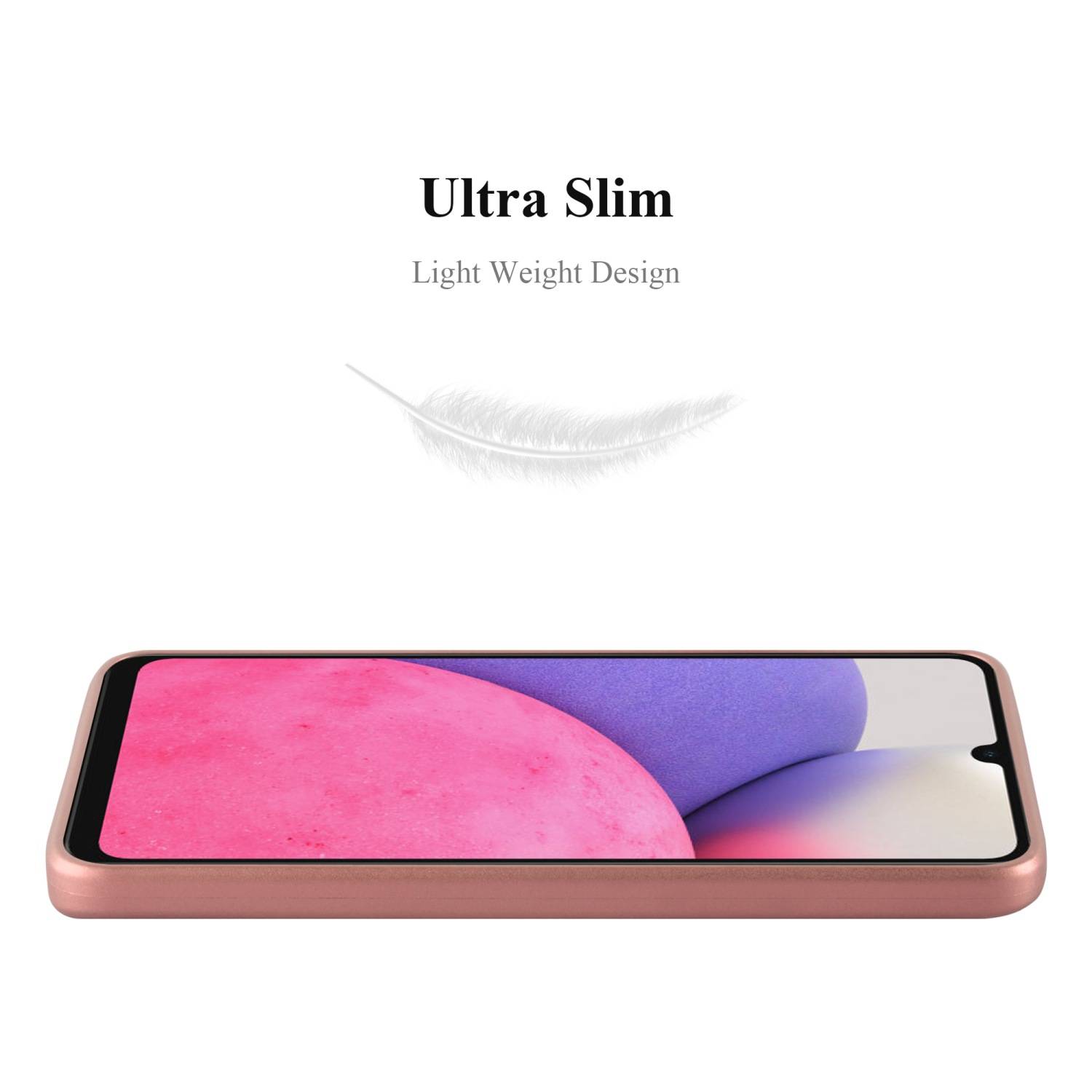 Cadorabo Schutzhülle für Samsung Galaxy A33 5G Hülle in Rosa Handyhülle TPU Silikon Etui Cover Case