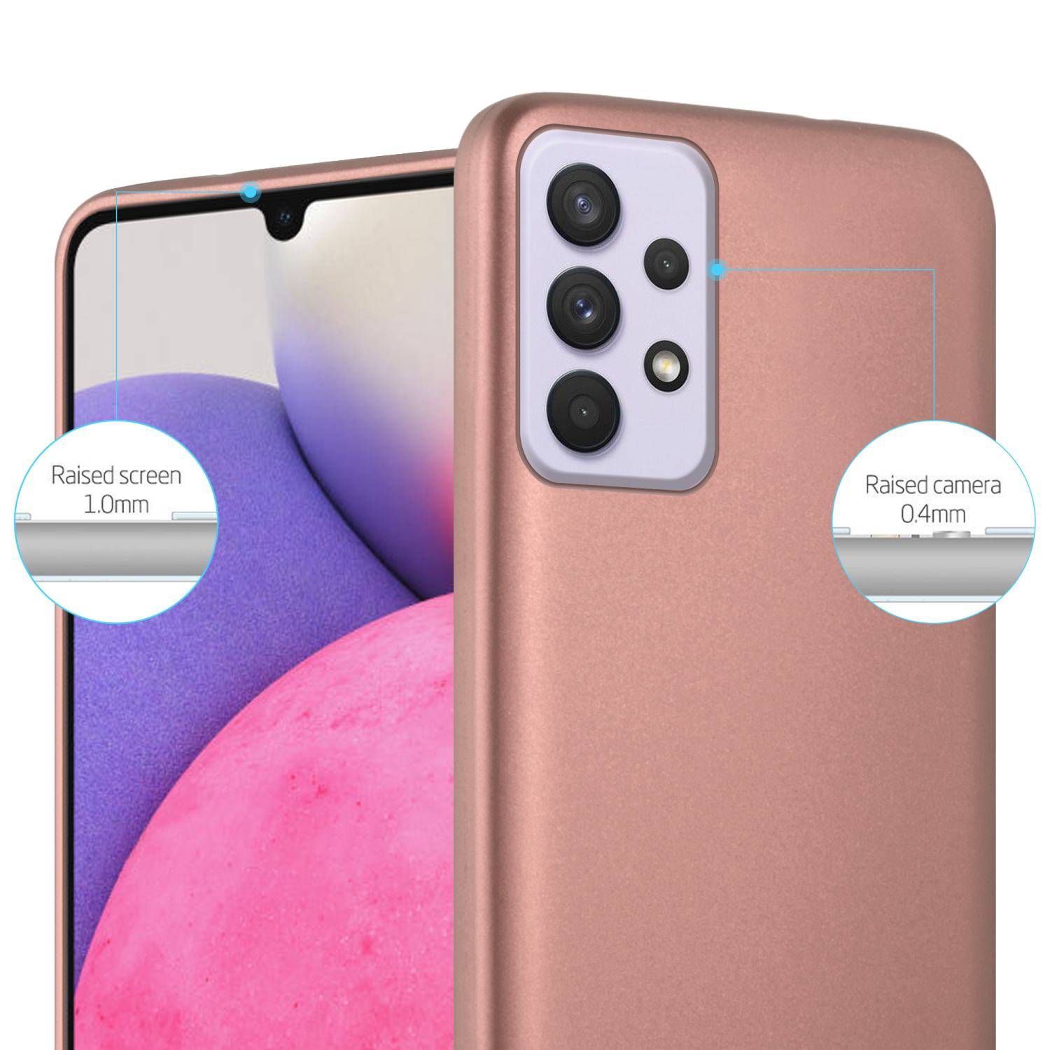 Cadorabo Schutzhülle für Samsung Galaxy A33 5G Hülle in Rosa Handyhülle TPU Silikon Etui Cover Case