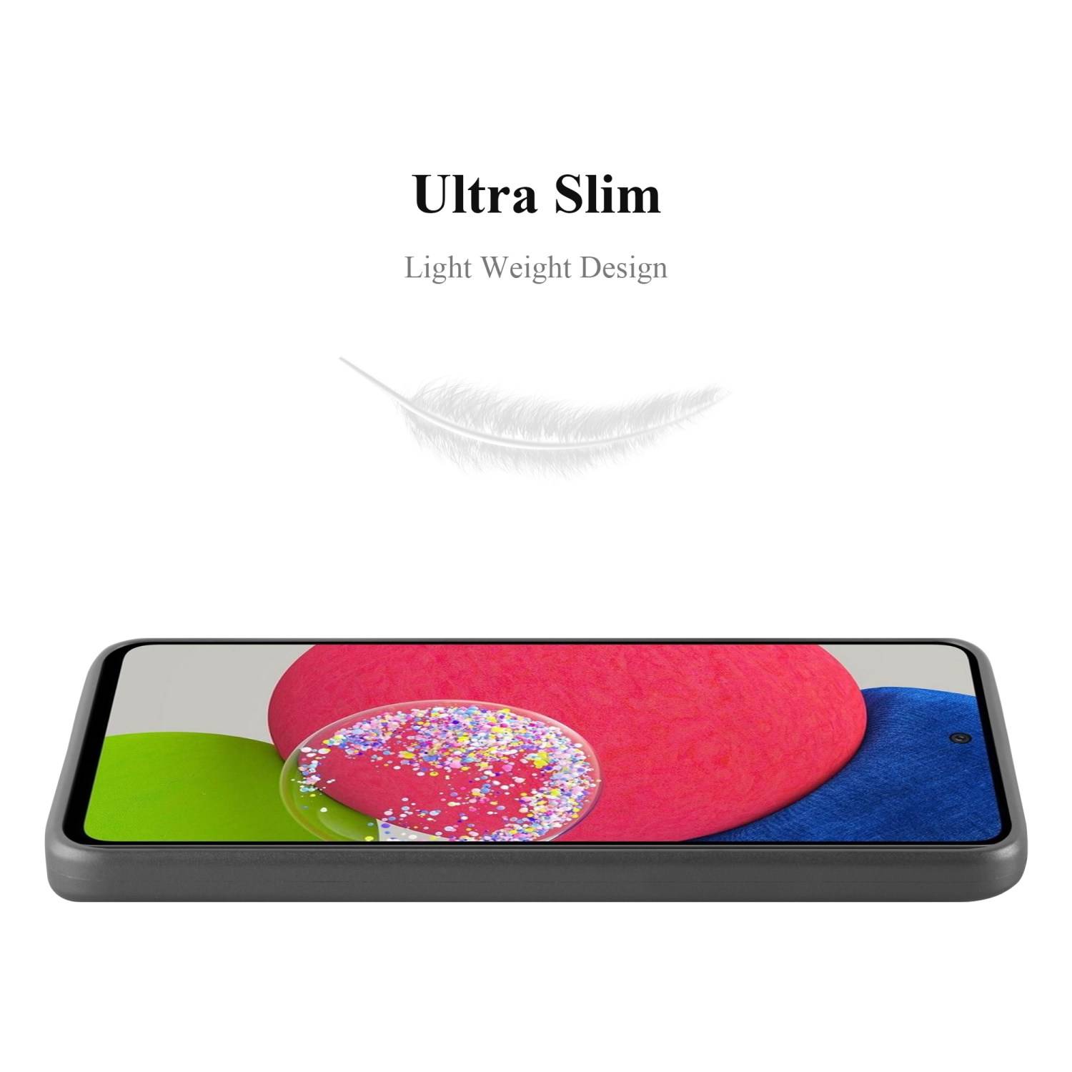 Cadorabo Schutzhülle für Samsung Galaxy A52 (4G / 5G) / A52s Hülle in Grau Handyhülle TPU Silikon Etui Cover Case