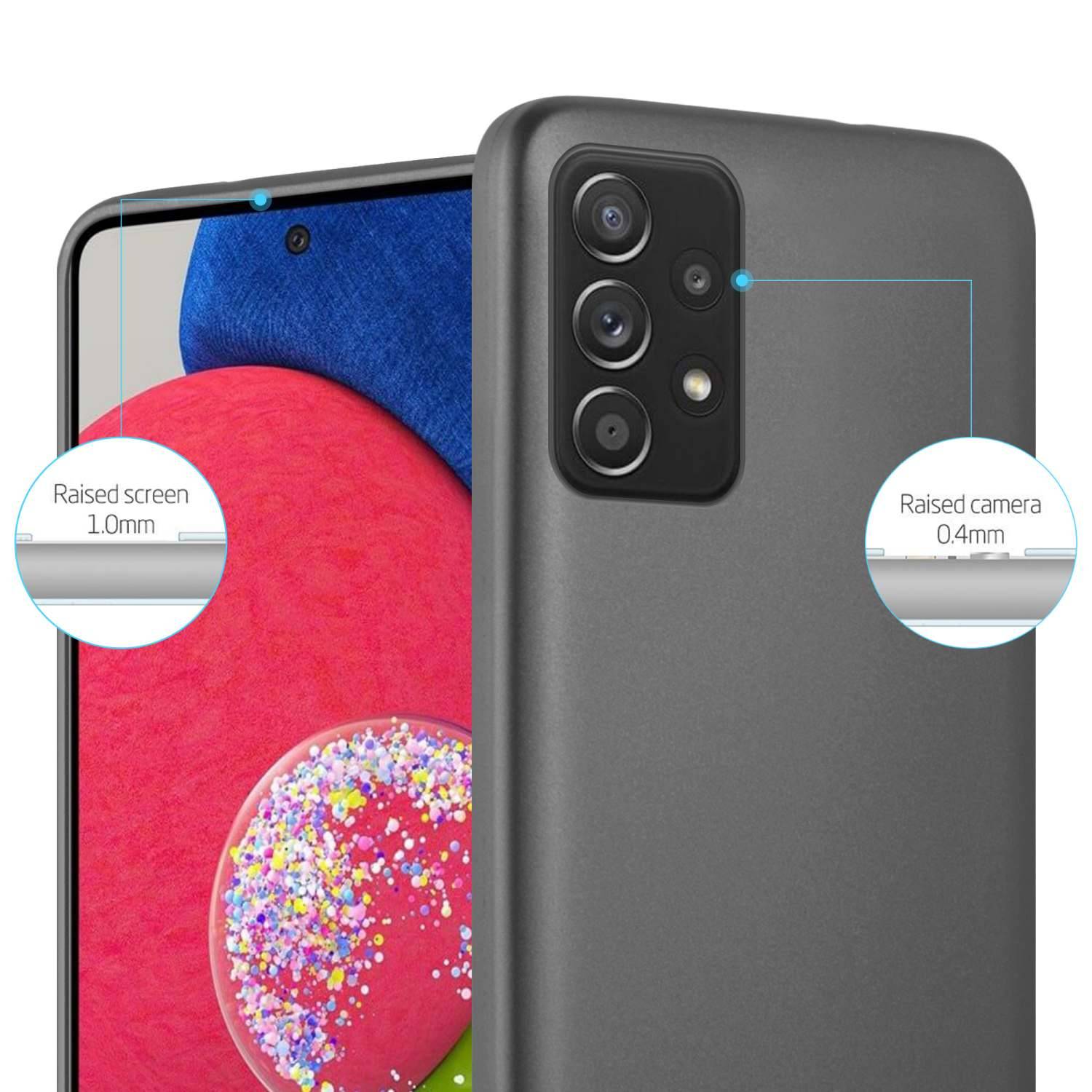 Cadorabo Schutzhülle für Samsung Galaxy A52 (4G / 5G) / A52s Hülle in Grau Handyhülle TPU Silikon Etui Cover Case