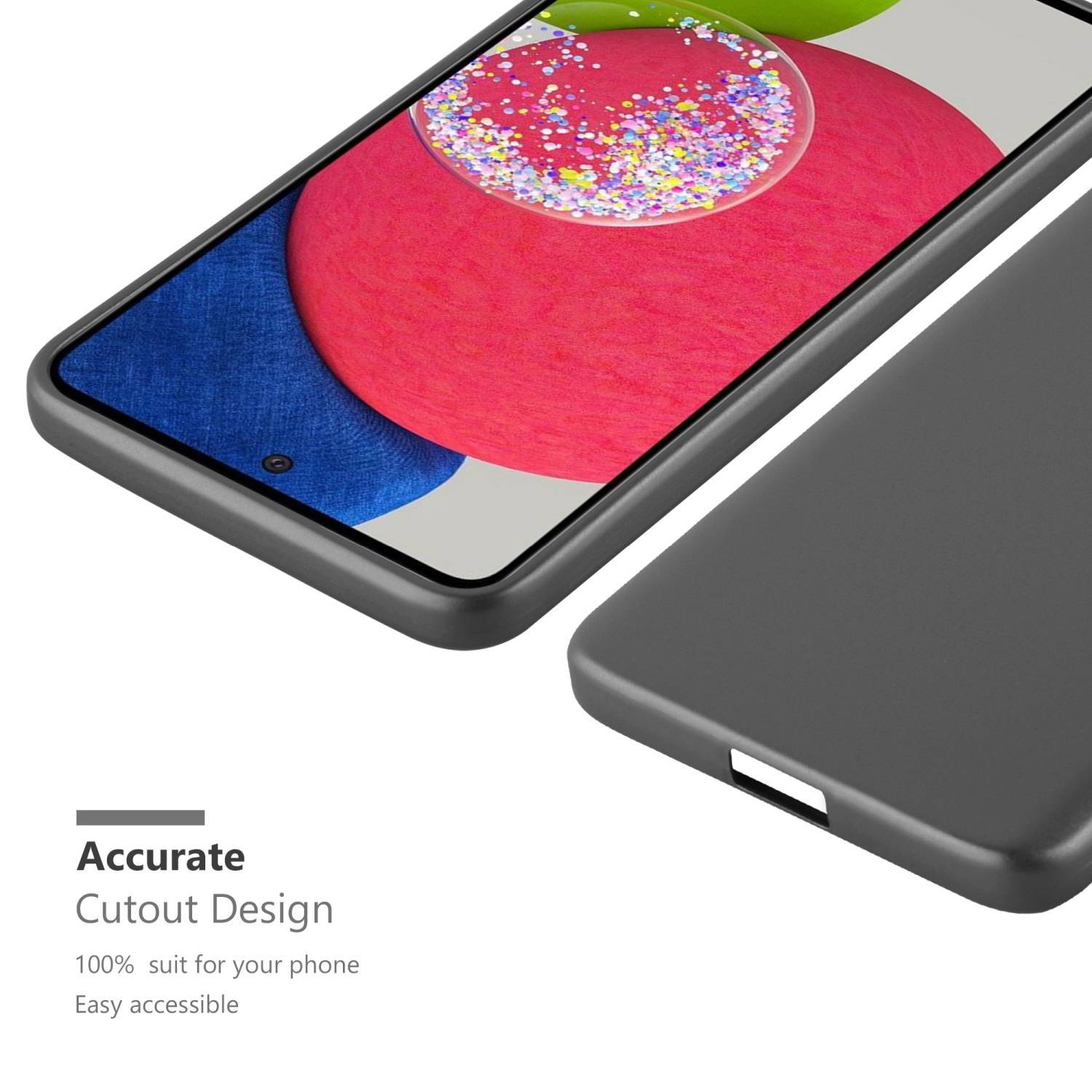 Cadorabo Schutzhülle für Samsung Galaxy A52 (4G / 5G) / A52s Hülle in Grau Handyhülle TPU Silikon Etui Cover Case