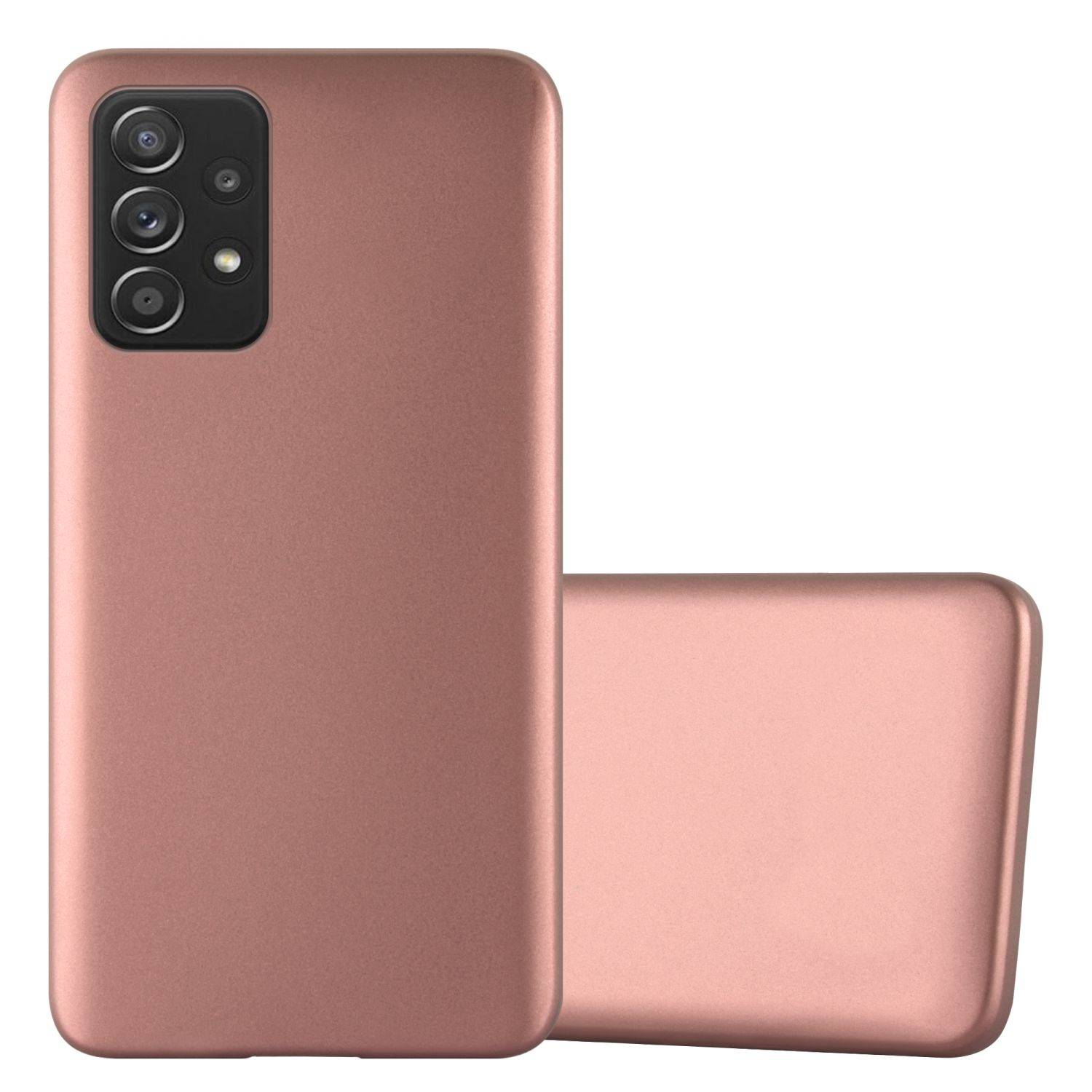 Cadorabo Schutzhülle für Samsung Galaxy A52 (4G / 5G) / A52s Hülle in Rosa Handyhülle TPU Silikon Etui Cover Case
