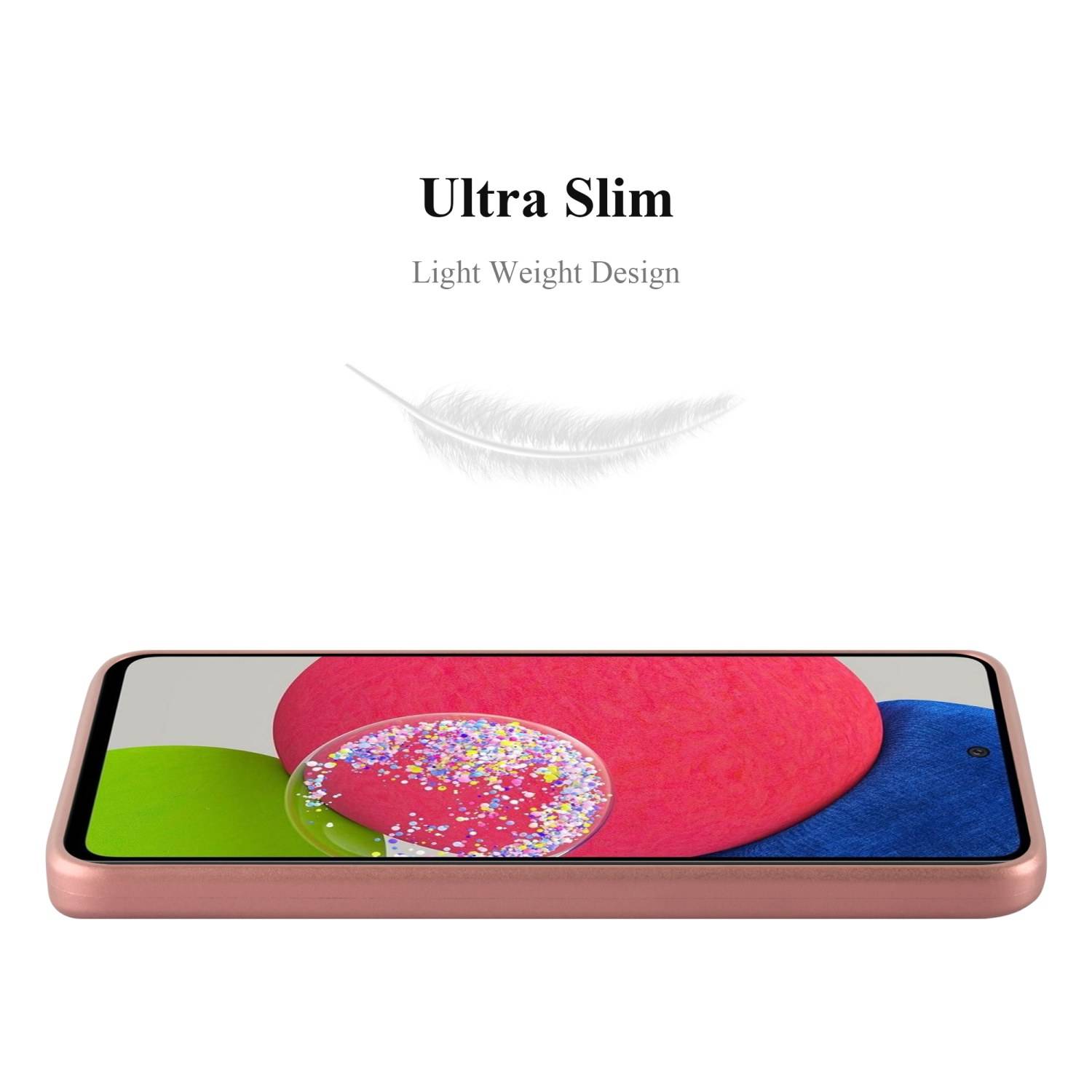 Cadorabo Schutzhülle für Samsung Galaxy A52 (4G / 5G) / A52s Hülle in Rosa Handyhülle TPU Silikon Etui Cover Case