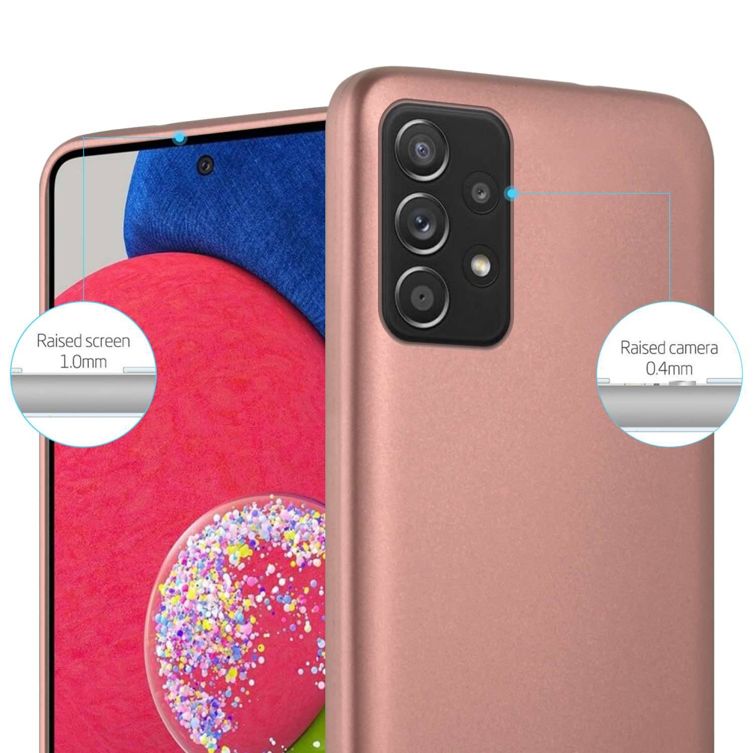 Cadorabo Schutzhülle für Samsung Galaxy A52 (4G / 5G) / A52s Hülle in Rosa Handyhülle TPU Silikon Etui Cover Case