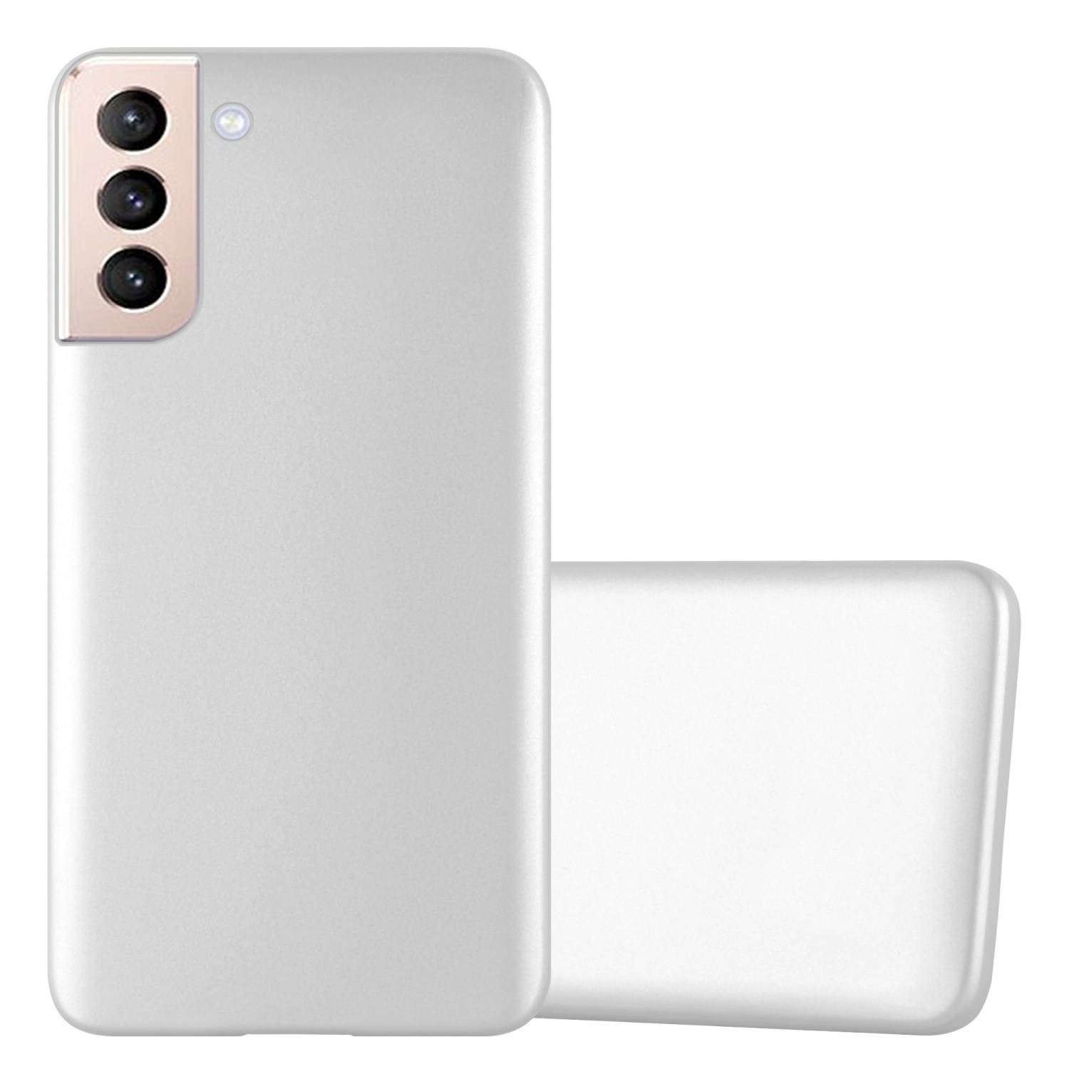 Cadorabo Schutzhülle für Samsung Galaxy S22 PLUS Hülle in Silber Handyhülle TPU Silikon Etui Cover Case