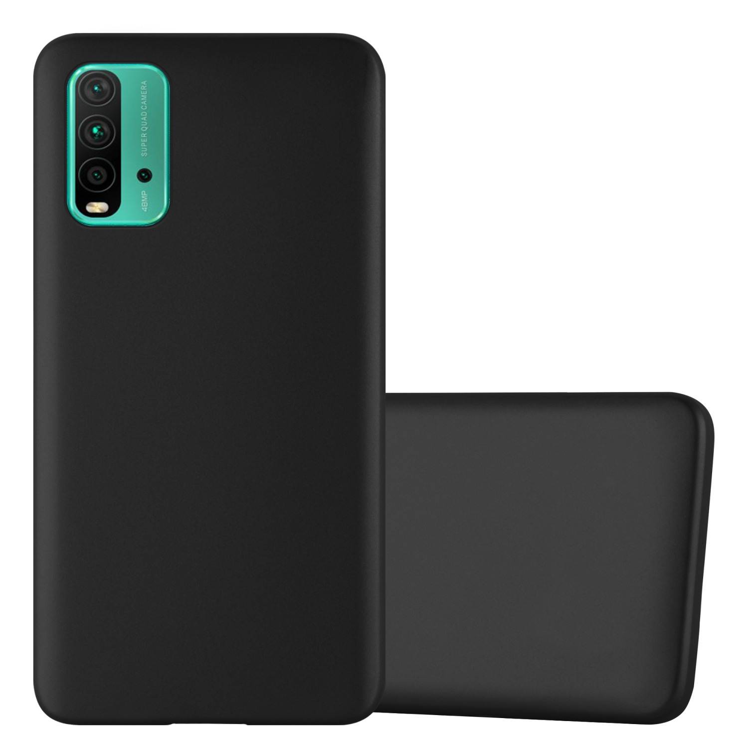 Cadorabo Schutzhülle für Xiaomi RedMi 9T / POCO M3 Hülle in Schwarz Handyhülle TPU Silikon Etui Cover Case