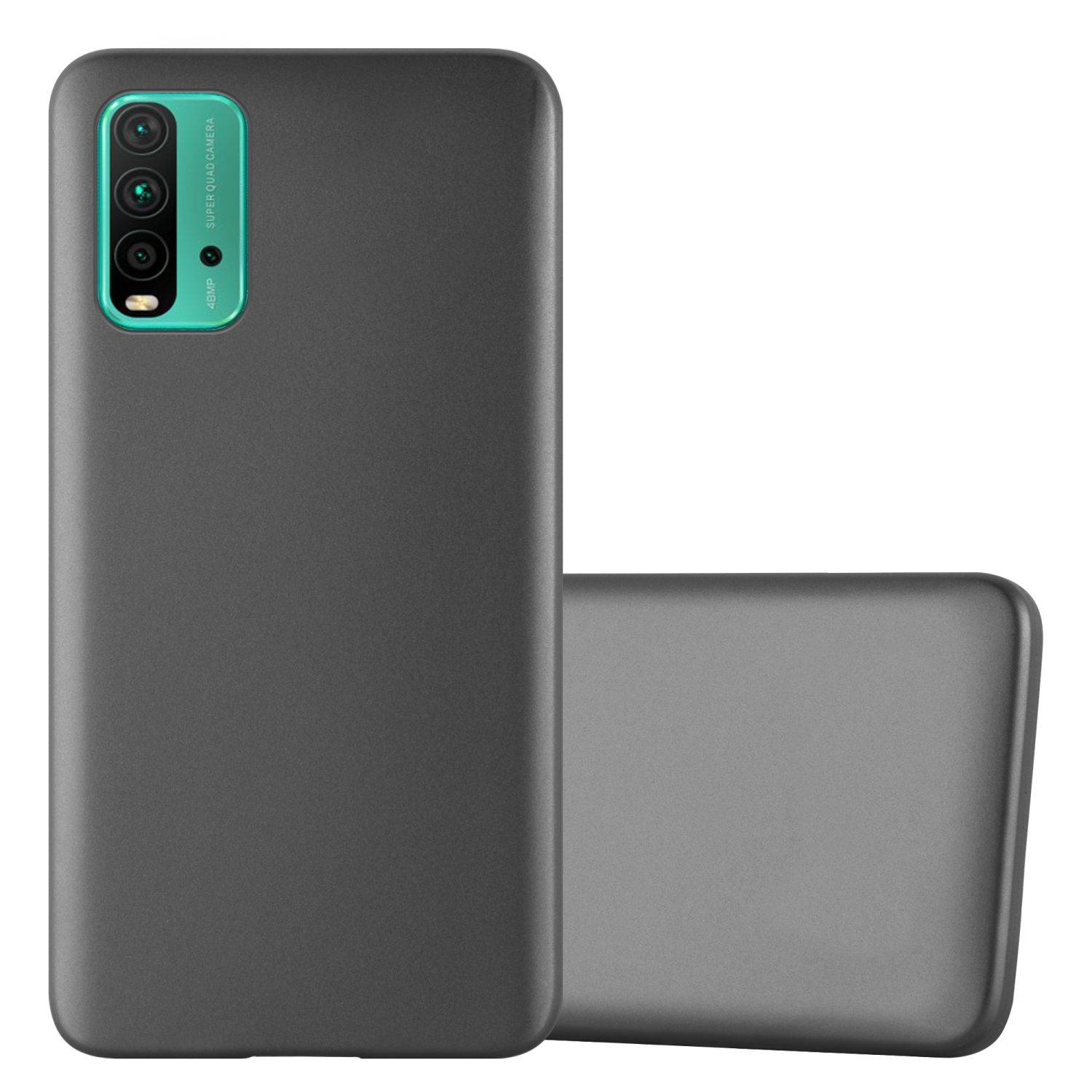 Cadorabo Schutzhülle für Xiaomi RedMi 9T / POCO M3 Hülle in Grau Handyhülle TPU Silikon Etui Cover Case