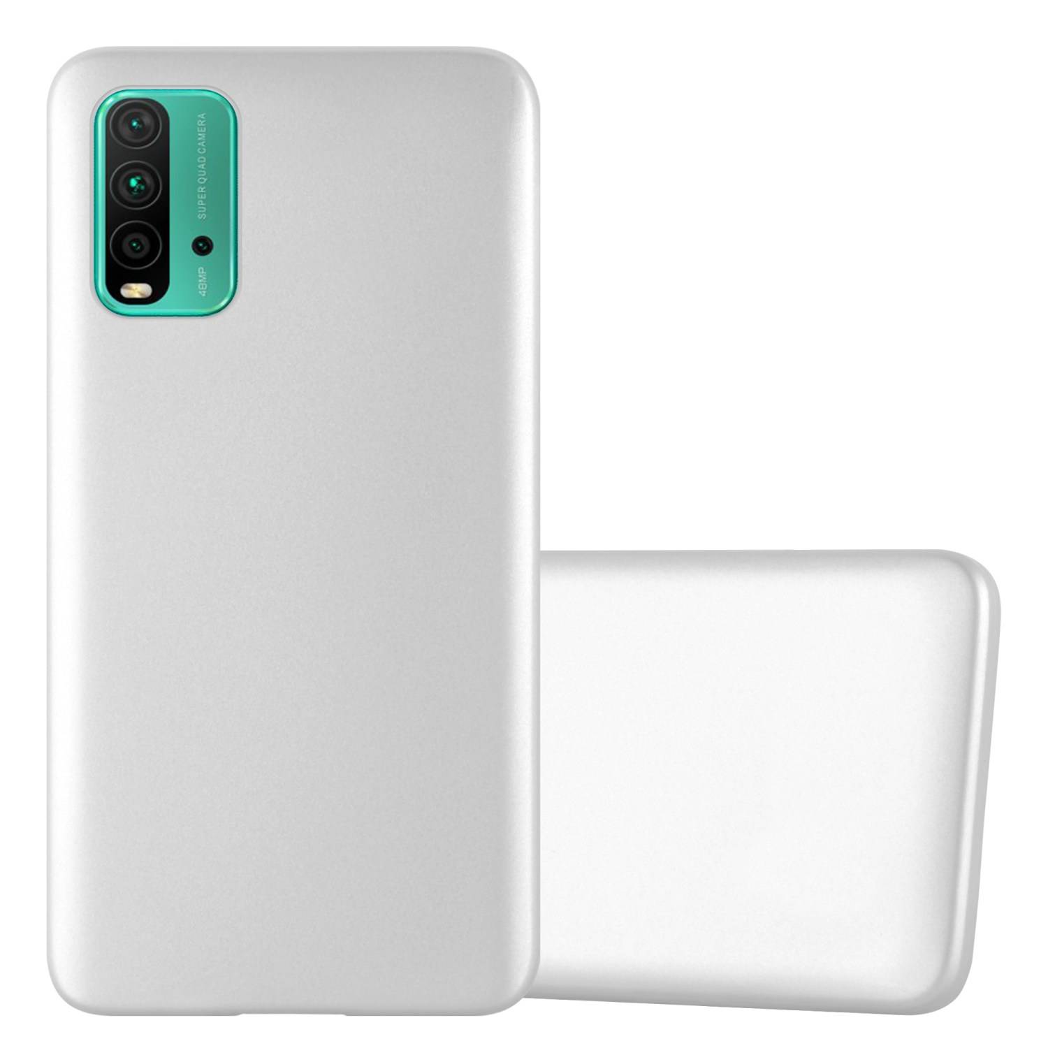 Cadorabo Schutzhülle für Xiaomi RedMi 9T / POCO M3 Hülle in Silber Handyhülle TPU Silikon Etui Cover Case