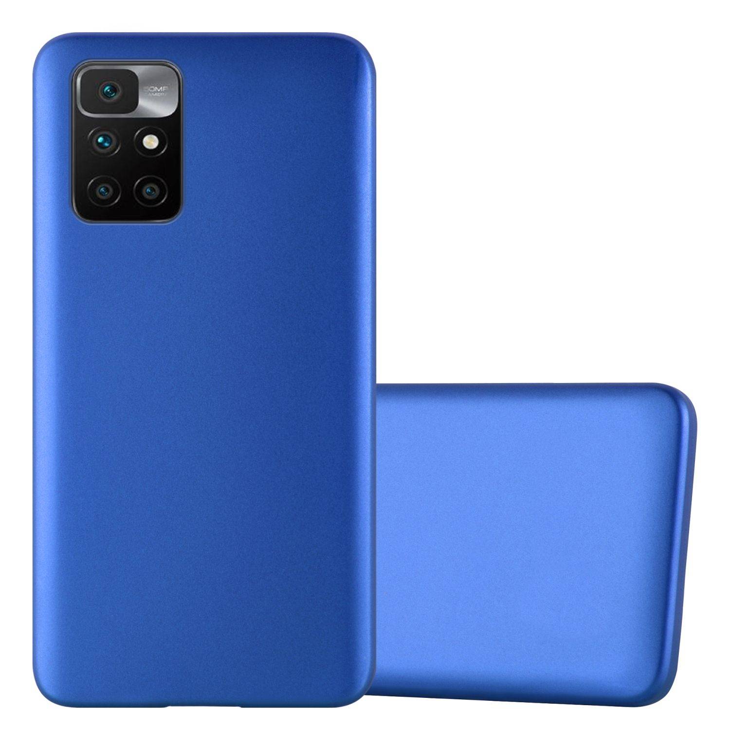 Cadorabo Schutzhülle für Xiaomi RedMi 10 / RedMi NOTE 11 4G Hülle in Blau Handyhülle TPU Silikon Etui Cover Case