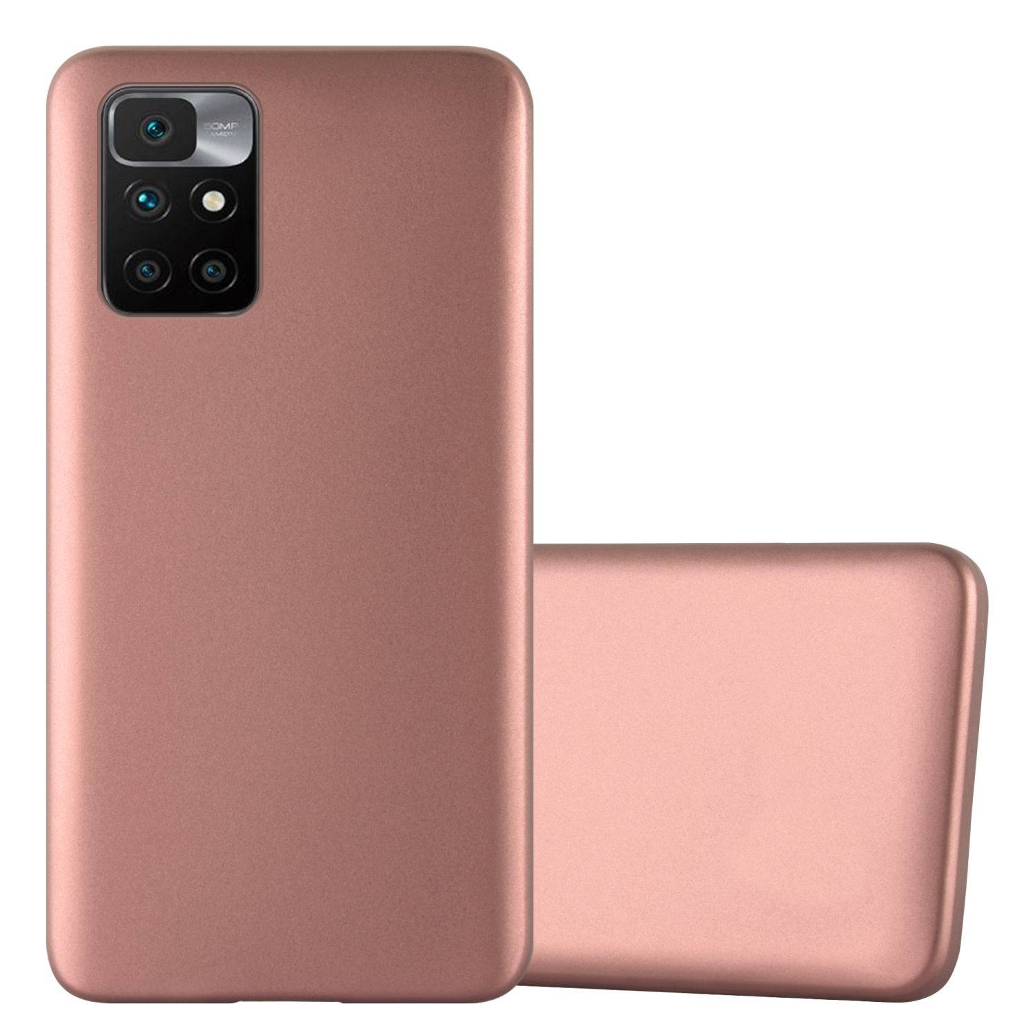 Cadorabo Schutzhülle für Xiaomi RedMi 10 / RedMi NOTE 11 4G Hülle in Rosa Handyhülle TPU Silikon Etui Cover Case