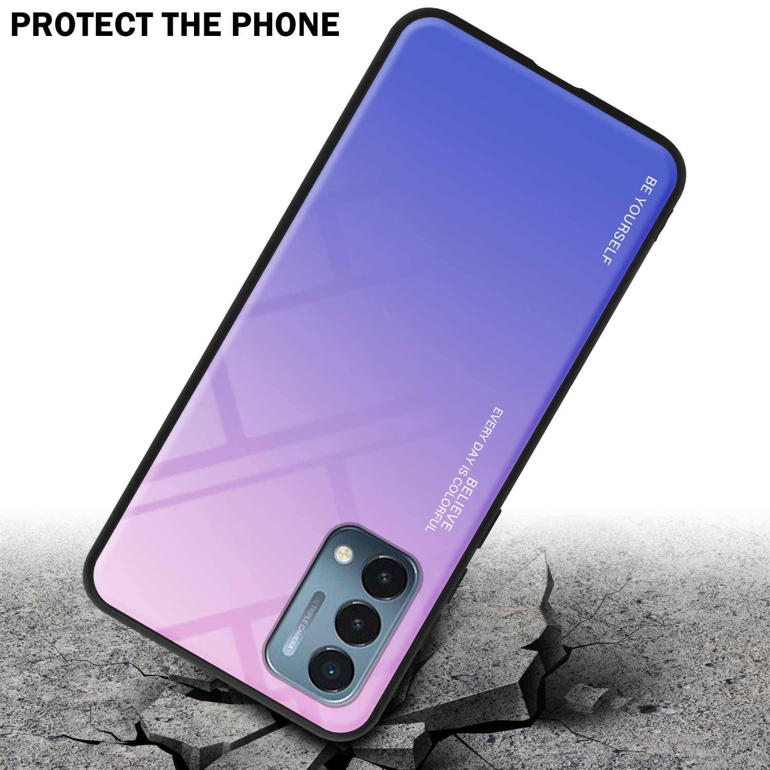 Cadorabo Hülle für OnePlus Nord N200 5G Schutz Hülle in Schwarz Handyhülle TPU Etui Cover Case Tempered Glas