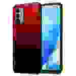 Cadorabo Hülle für OnePlus Nord N200 5G Schutz Hülle in Schwarz Handyhülle TPU Etui Cover Case Tempered Glas