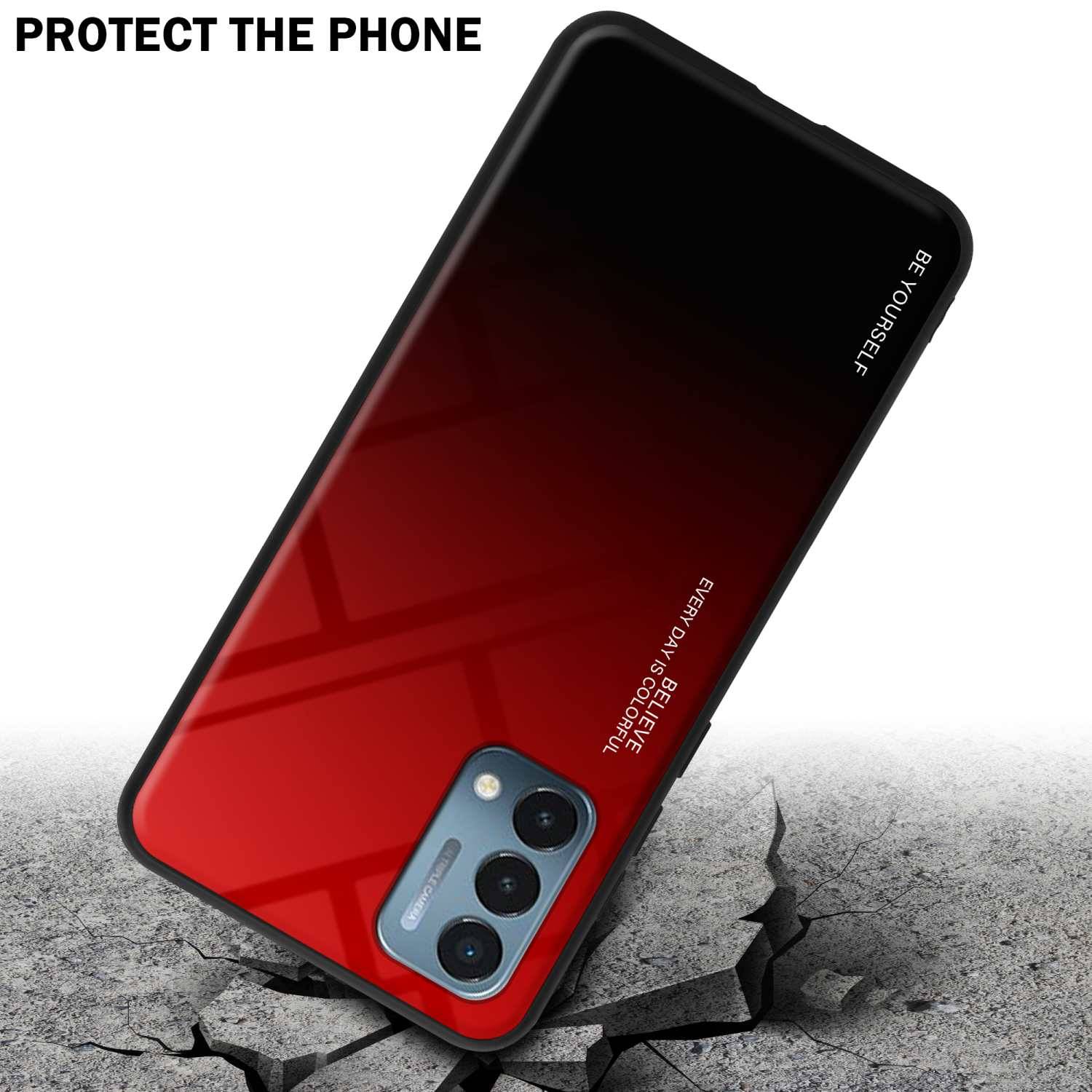 Cadorabo Hülle für OnePlus Nord N200 5G Schutz Hülle in Schwarz Handyhülle TPU Etui Cover Case Tempered Glas