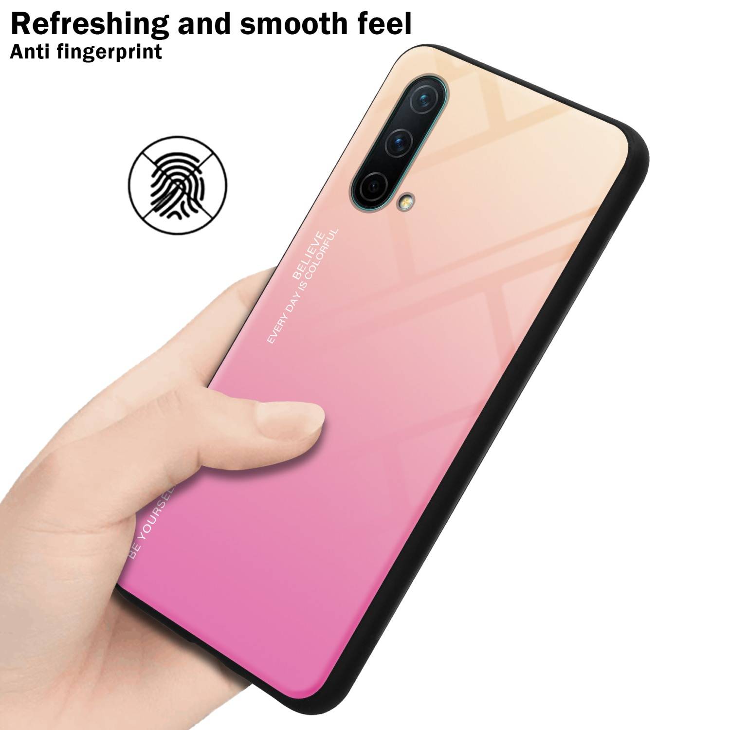 Cadorabo Hülle für OnePlus Nord CE 5G Schutz Hülle in Schwarz Handyhülle TPU Etui Cover Case Tempered Glas