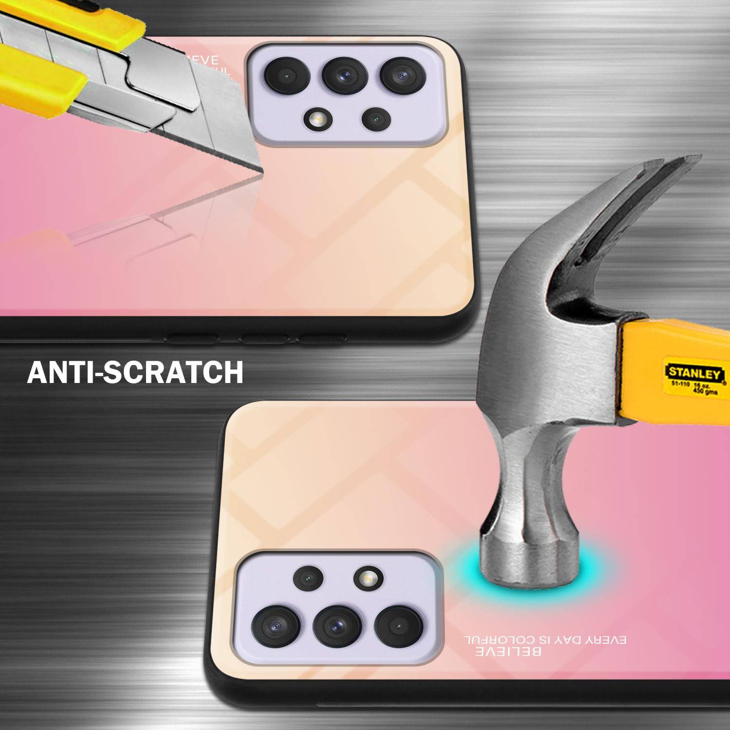 Cadorabo Hülle für Samsung Galaxy A33 5G Schutz Hülle in Schwarz Handyhülle TPU Etui Cover Case Tempered Glas