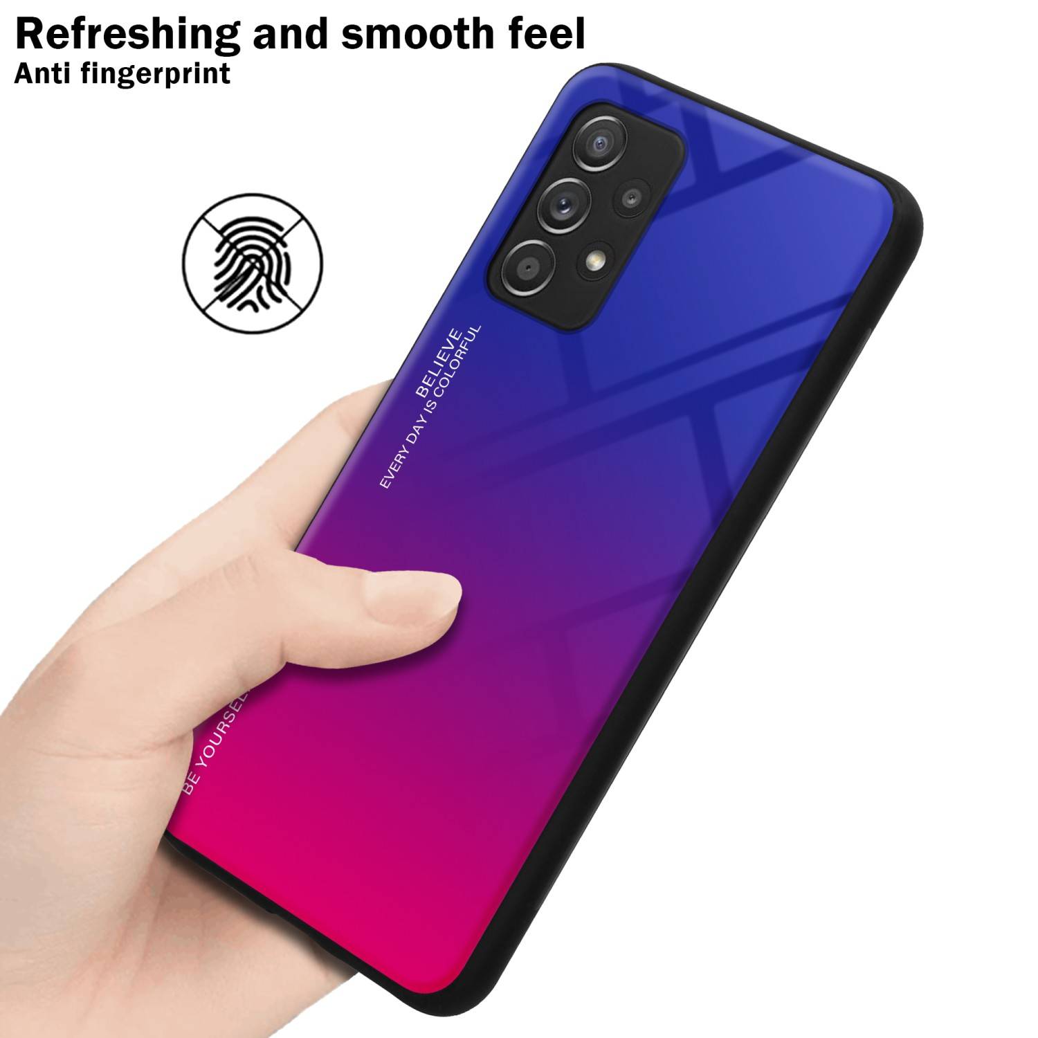 Cadorabo Hülle für Samsung Galaxy A52 (4G / 5G) / A52s Schutz Hülle in Schwarz Handyhülle TPU Etui Cover Case Tempered