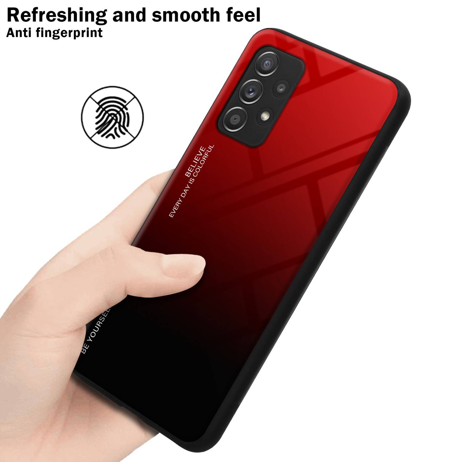Cadorabo Hülle für Samsung Galaxy A52 (4G / 5G) / A52s Schutz Hülle in Schwarz Handyhülle TPU Etui Cover Case Tempered