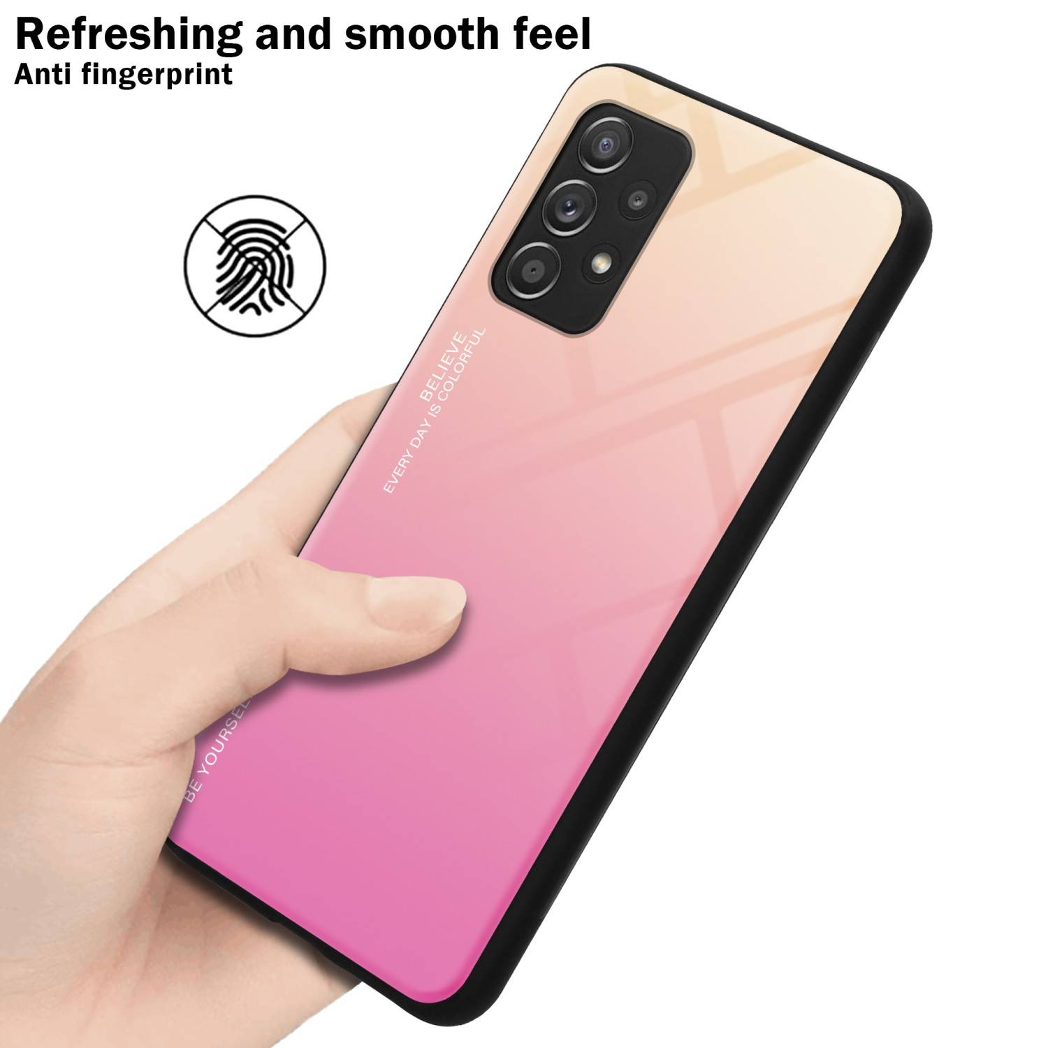 Cadorabo Hülle für Samsung Galaxy A52 (4G / 5G) / A52s Schutz Hülle in Schwarz Handyhülle TPU Etui Cover Case Tempered