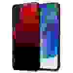 Cadorabo Hülle für Samsung Galaxy S22 PLUS Schutz Hülle in Schwarz Handyhülle TPU Etui Cover Case Tempered Glas